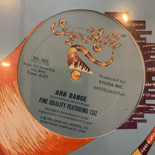 BRAND NEW 1981 Fine Quality Featuring Cuz MINT 12" SEALED Ahh Dance VOCAL/INSTRU