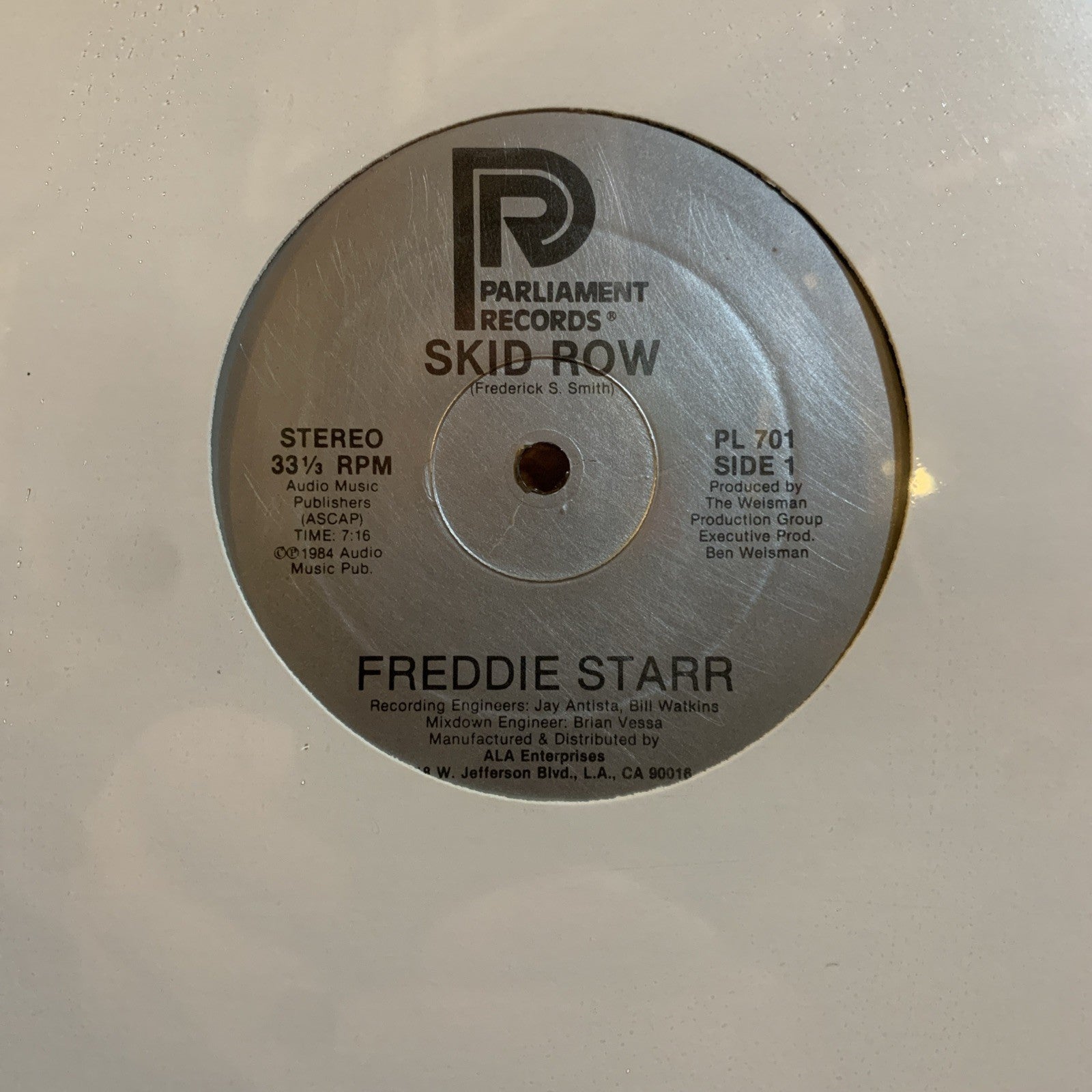 Freddie Starr ‎– Skid Row - Parliament Records ‎– S 4621333 - MINT SEALED