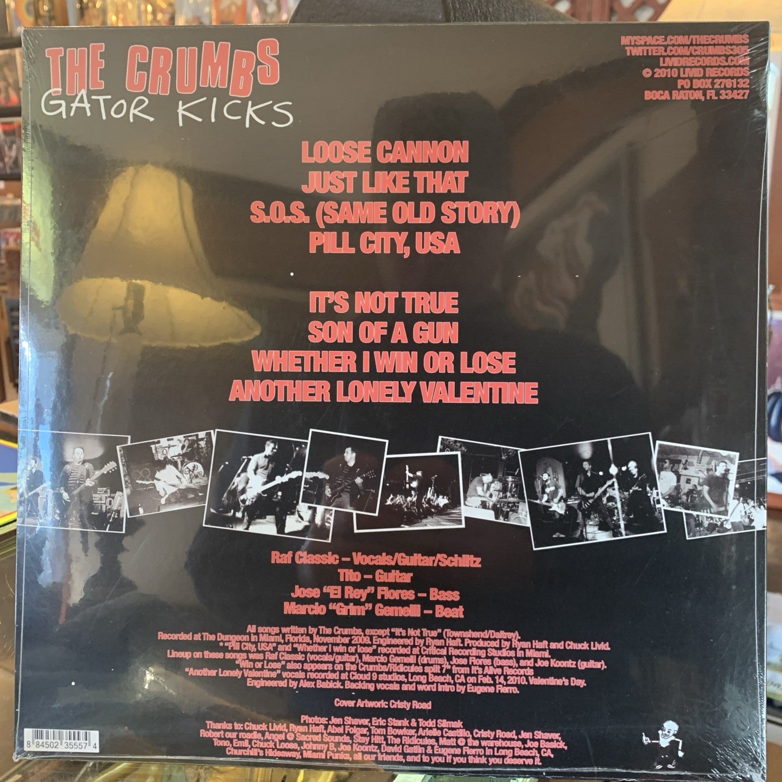 The Crumbs – Gator Kicks - Livid Records – LIVID007 - SEALED