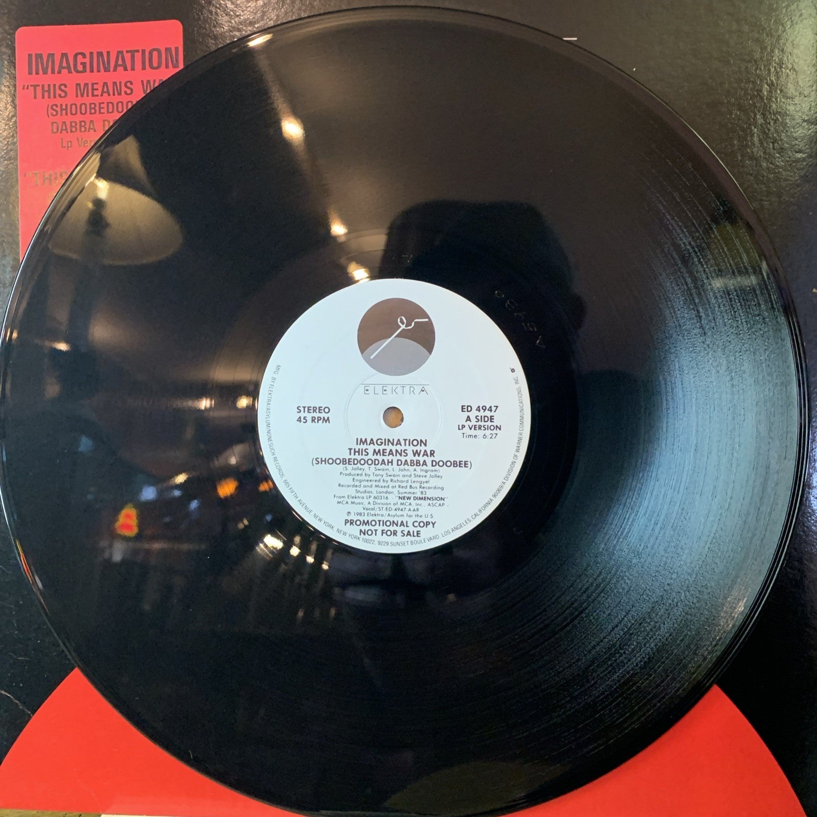 Imagination ‎– This Means War (Shoobedoodah Dabba Doobee) - 12” Promo - NM (M-)