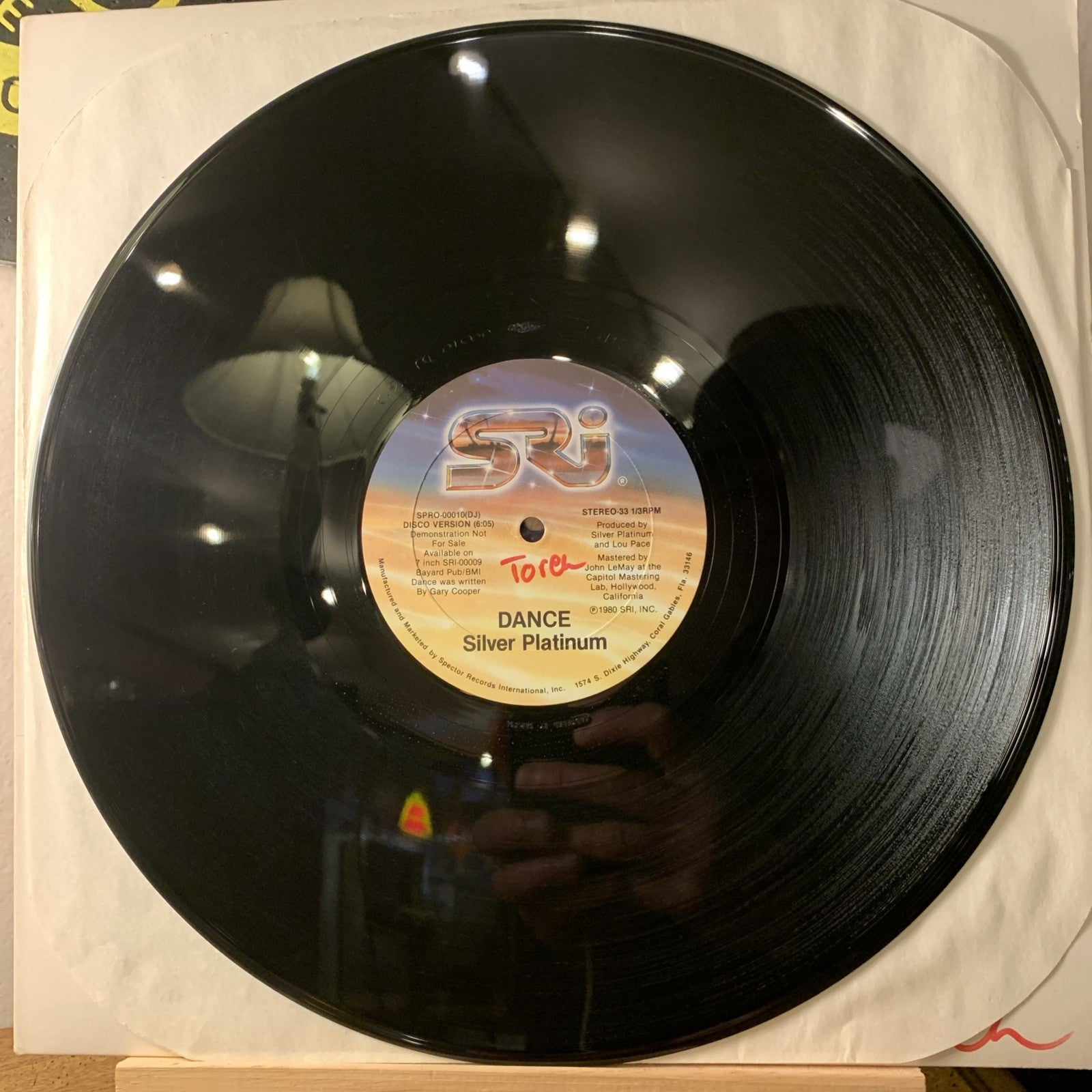 Silver Platinum ‎– Dance -  Spector Records International ‎- 12” Promo - NM+