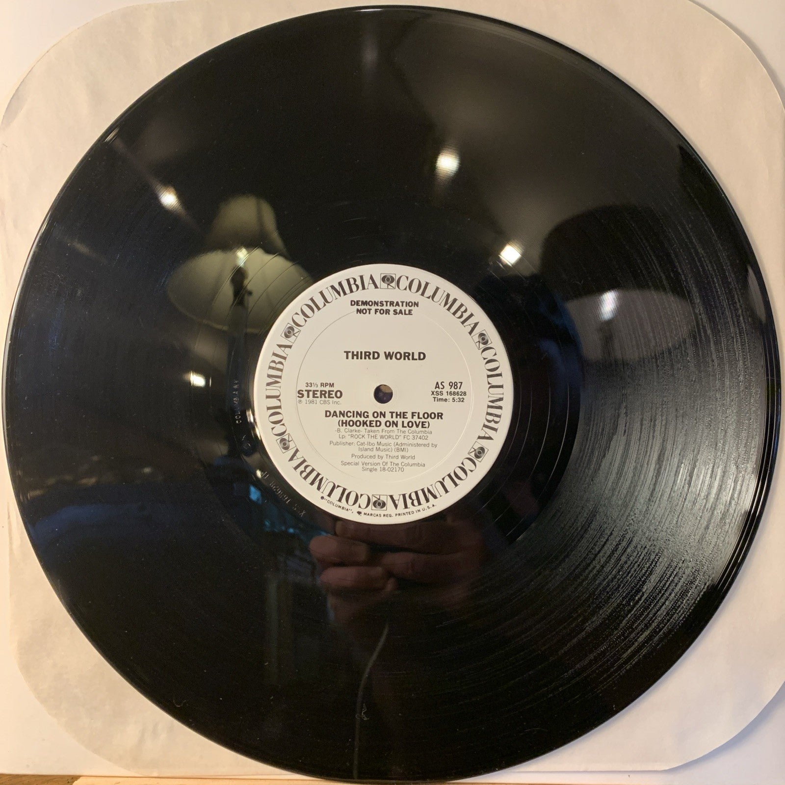 Third World ‎– Dancing On The Floor (Hooked On Love) - 12” White Label Promo NM+