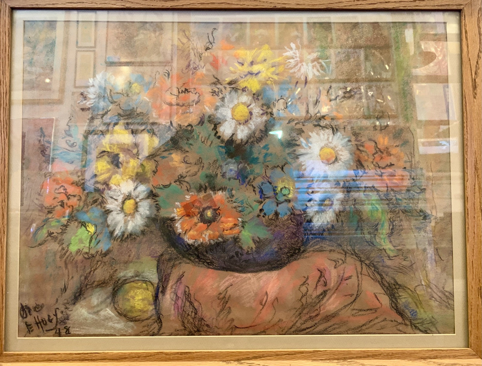 Alice Hugy (1876-1971) - Still Life Sketch - Profusion Of Spring Flowers