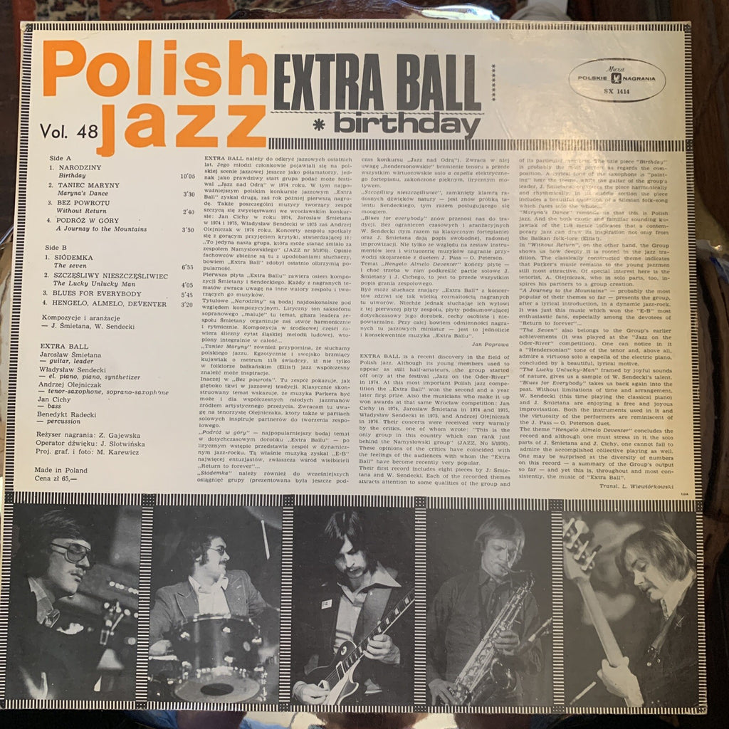 Extra Ball ‎– Birthday - VG+/EX - 1st Press Poland 1976