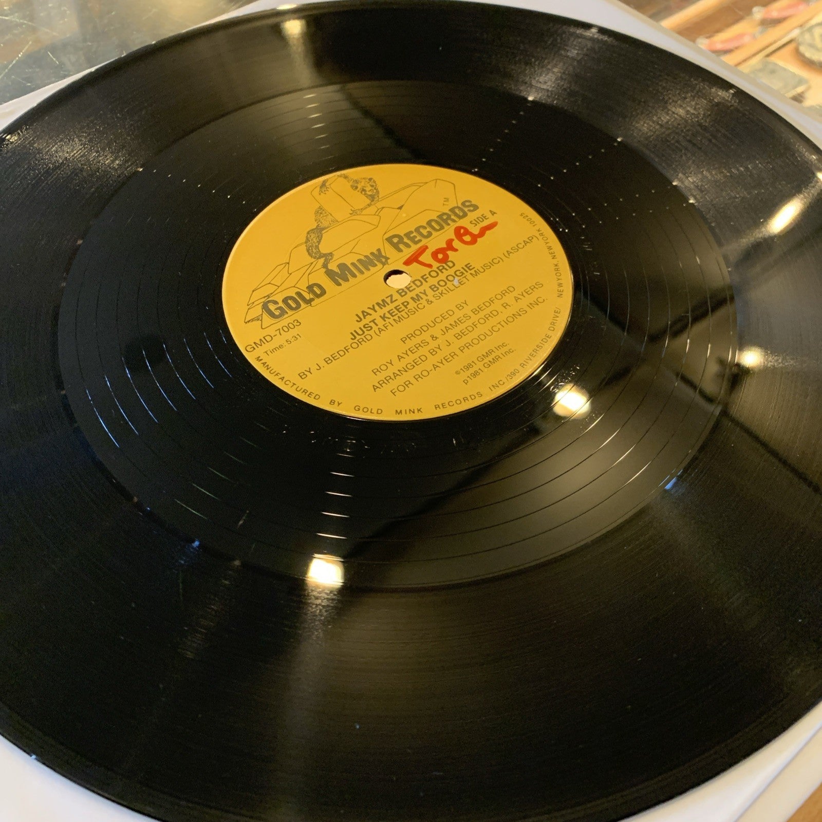 Jaymz Bedford – Just Keep My Boogie - GMD-7003 Gold Mink Records - 12” NEAR MINT