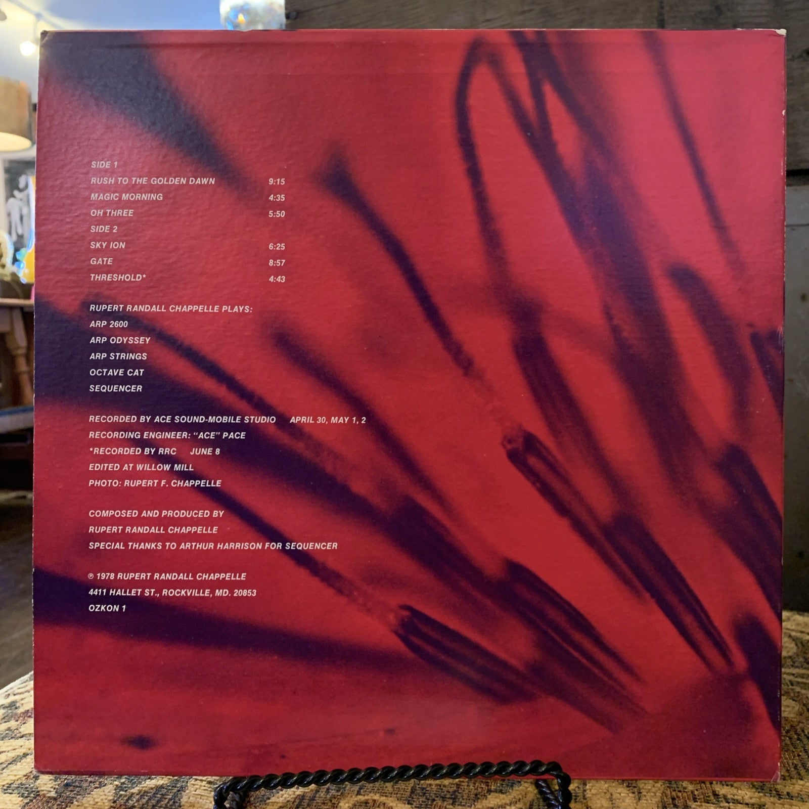 Rupert Randall Chappelle ~ Ozone Music ~ LP ~ 1st Press ~ VG+/NM