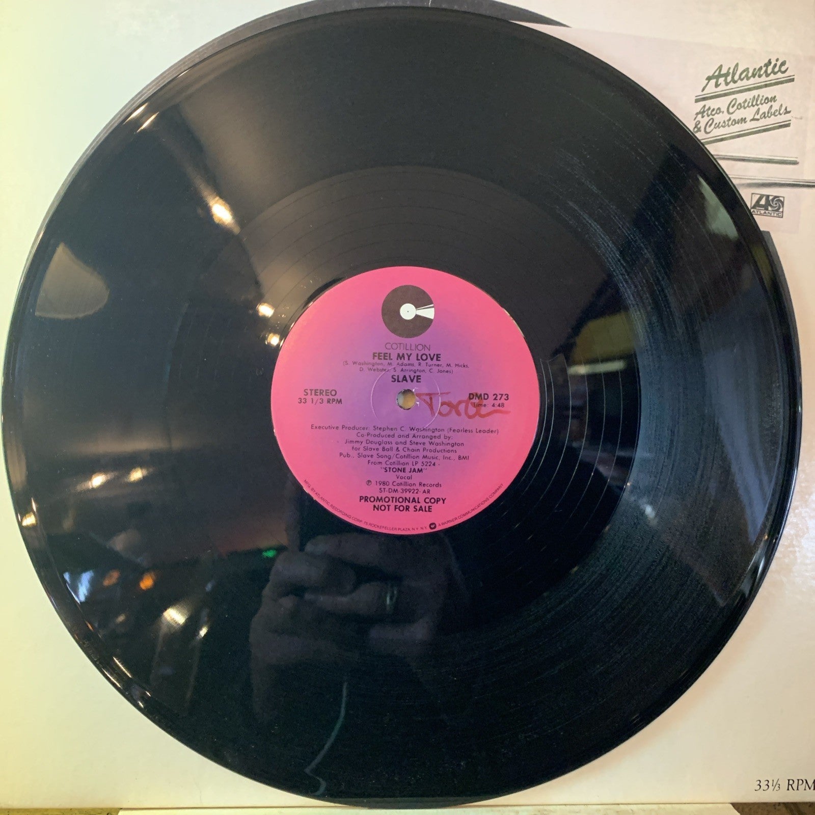 Slave ‎– Feel My Love - Atlantic – DMD 273 - 12” Promo - NEAR MINT+