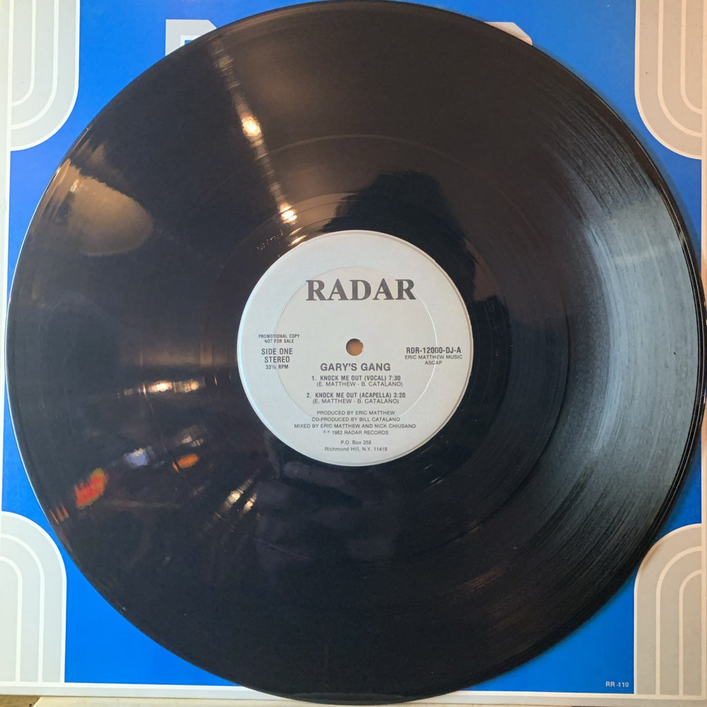 Gary's Gang ‎– Knock Me Out -  Radar Records - 12” Promo - NM (M-)