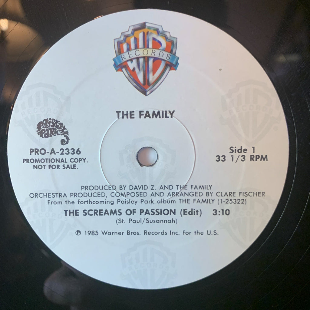 The Family – The Screams Of Passion - Paisley Park – PRO-A-2336 - 12” Promo - NM