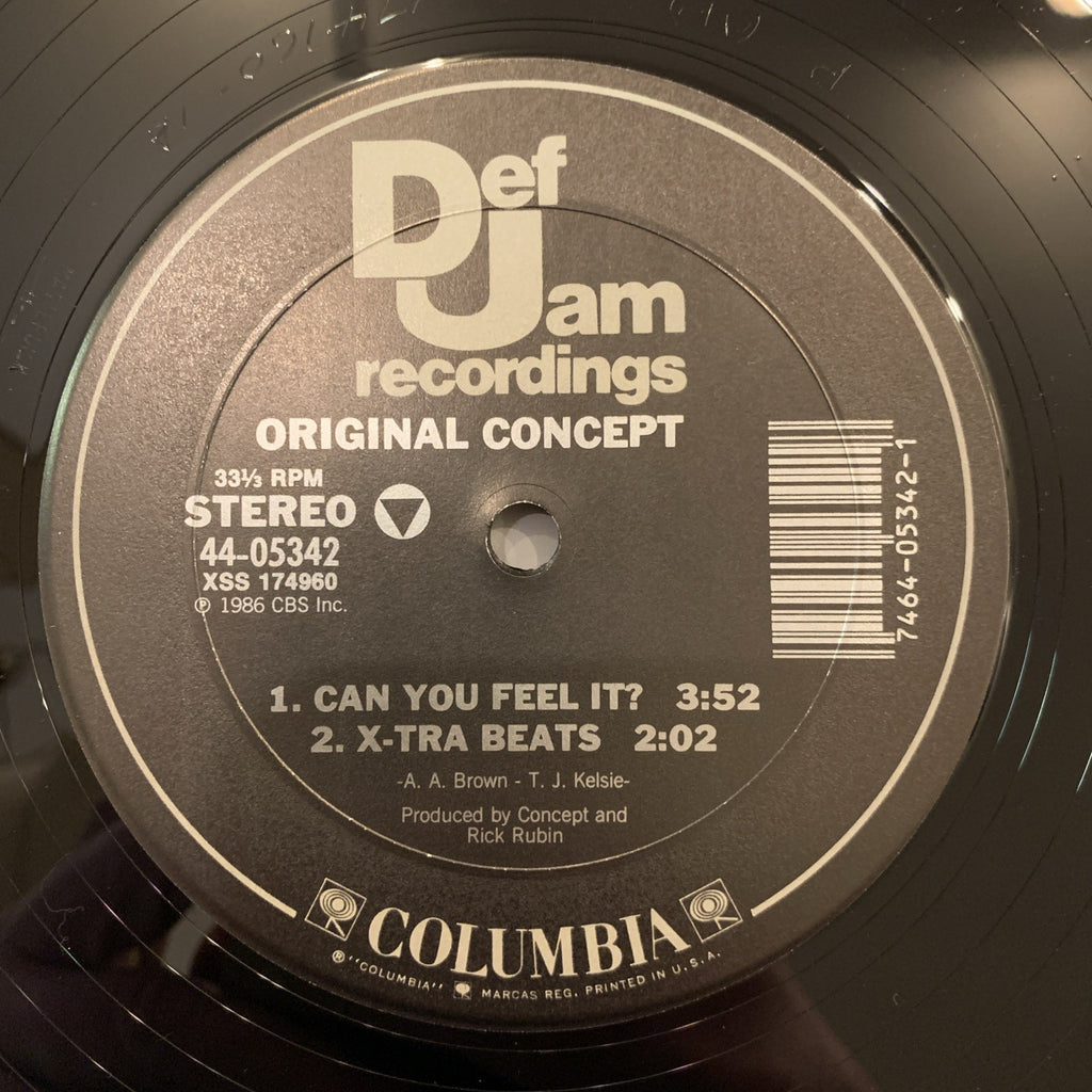 Original Concept ‎– Can You Feel It? / Knowledge Me - Def Jam - 12” Promo - NM+