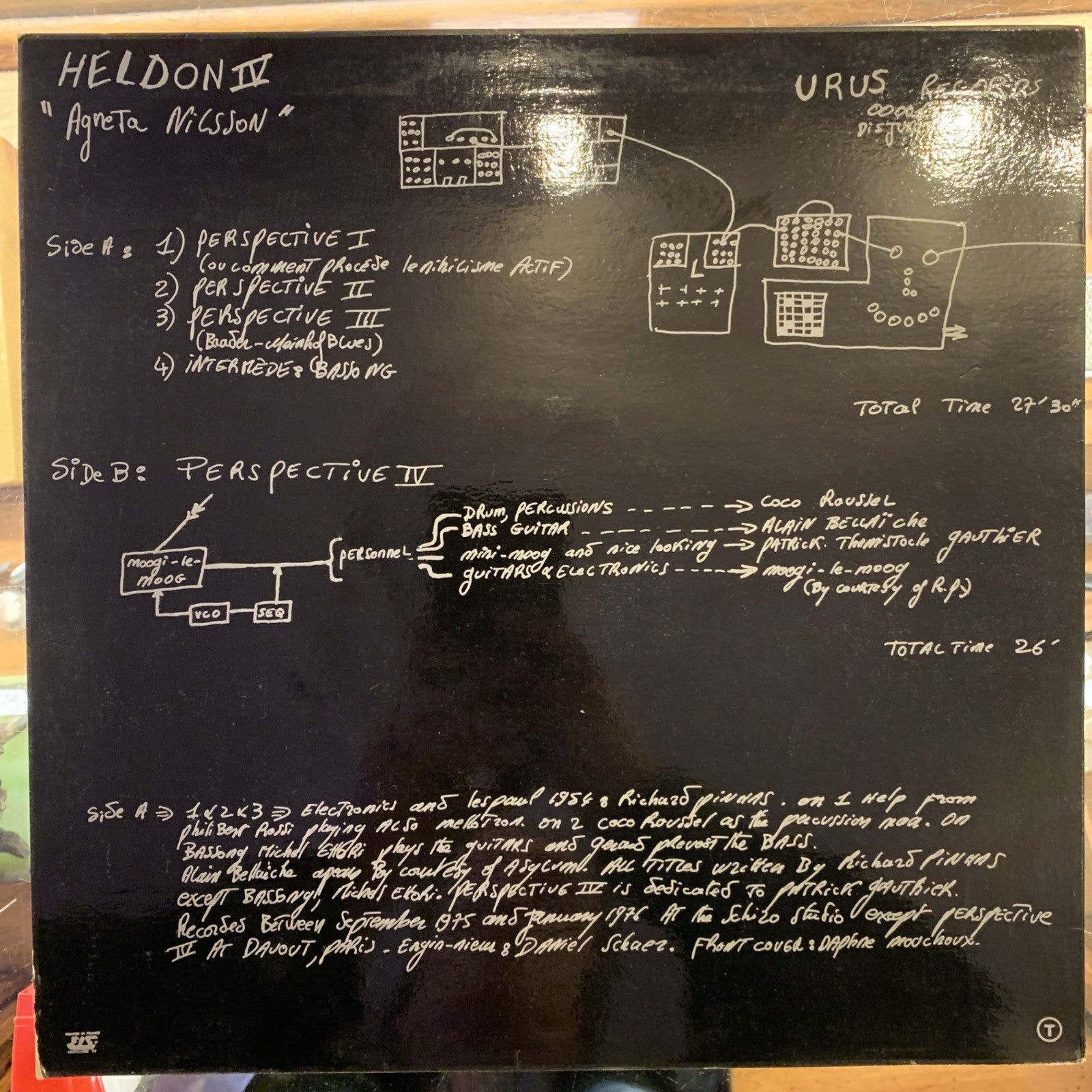 Heldon ‎– Heldon IV "Agneta Nilsson” - EX/EX - France 1st Press 1976