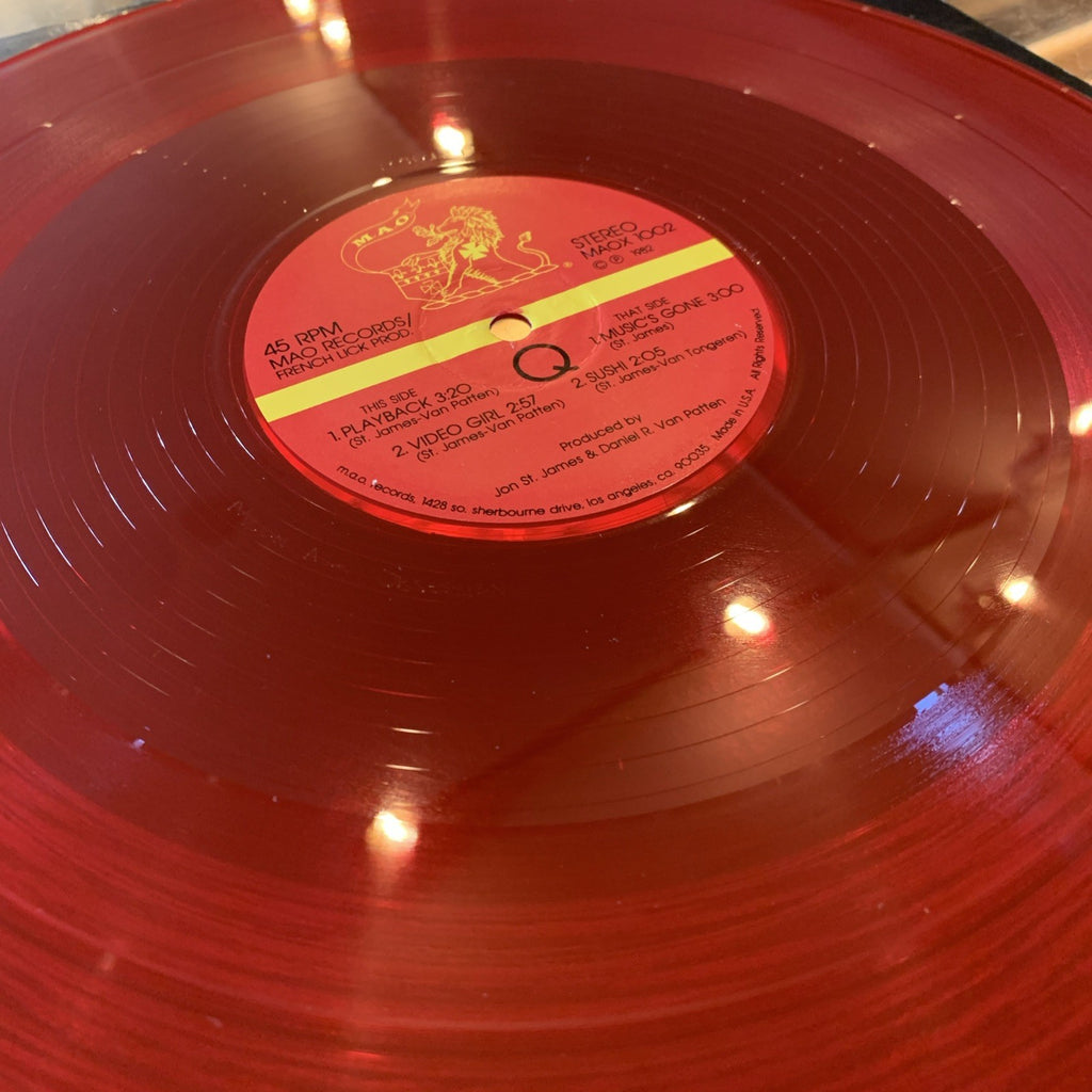 Q 1982 MAO RECORDS/FRENCH LICK 45RPM 12" EP MAOX 1002 STEREO RED VINYL NEAR MINT