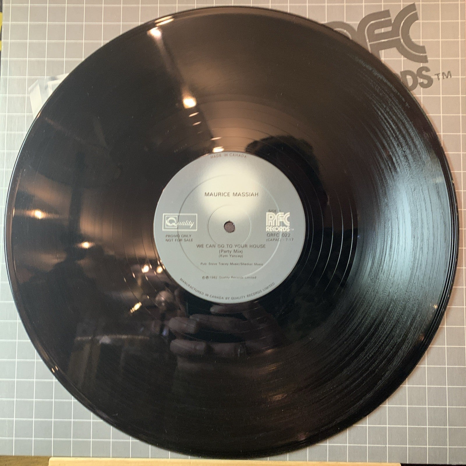 Maurice Massiah ‎– We Can Go To Your House -  Quality ‎– QRFC 022 - 12” Promo NM