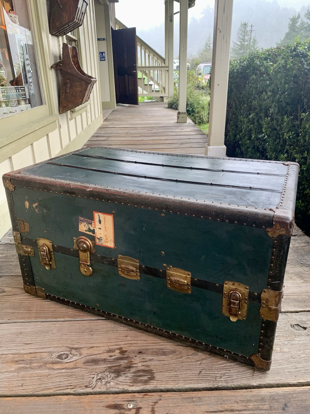 Rare Steamer Trunk - Hirschfelder & Meaney- San Francisco - Ca. 1920