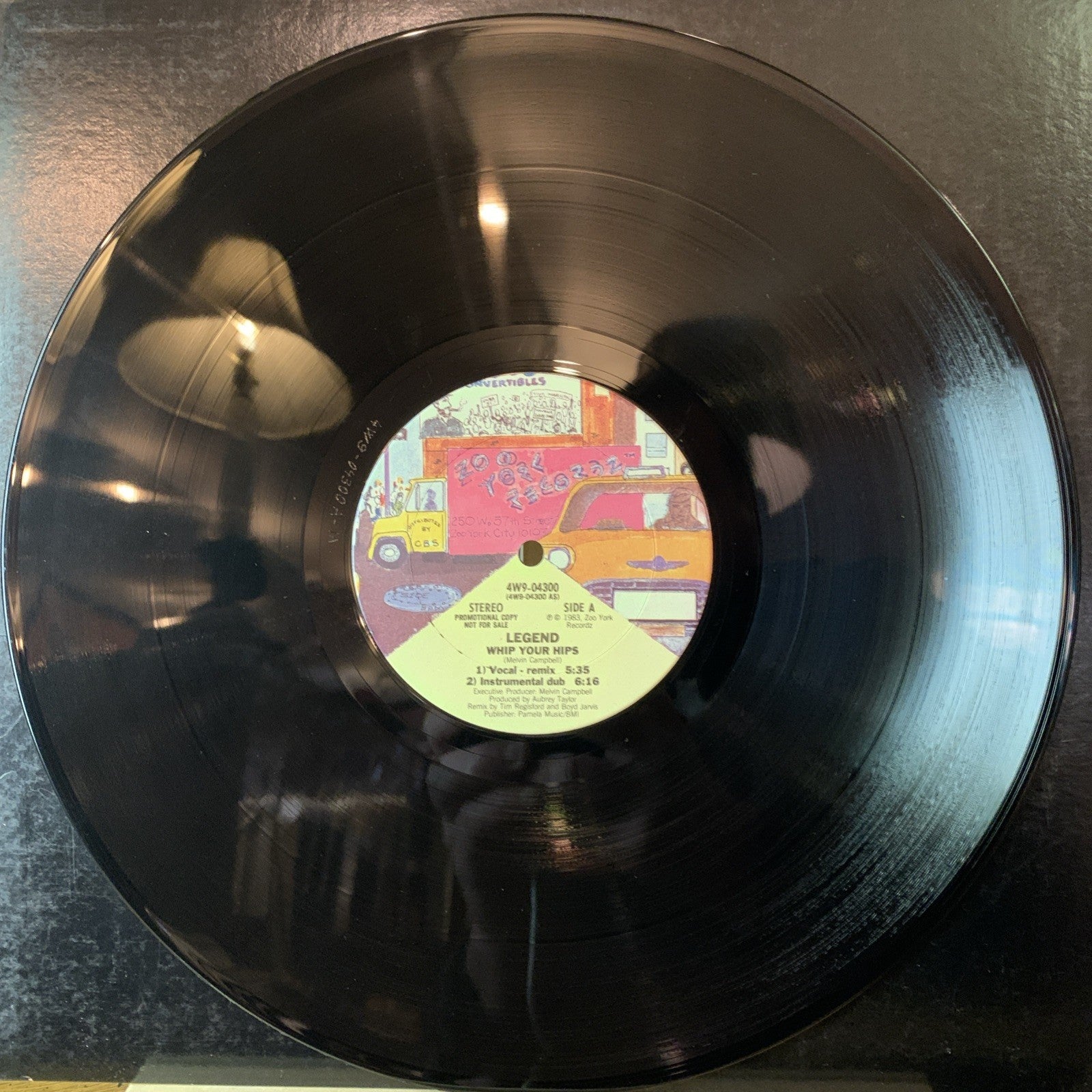 Legend – Whip Your Hips - Zoo York Recordz – 4W9-04300 - 12” Promo - NM (M-)