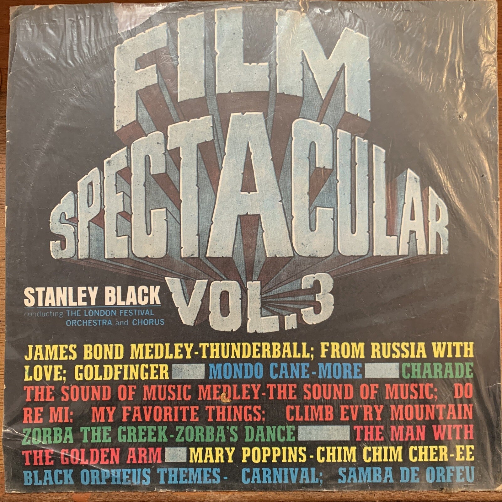 STANLEY BLACK - FILM SPECTACULAR VOL 3 - LP - TAIWAN PRESSING - RED VINYL - VG++