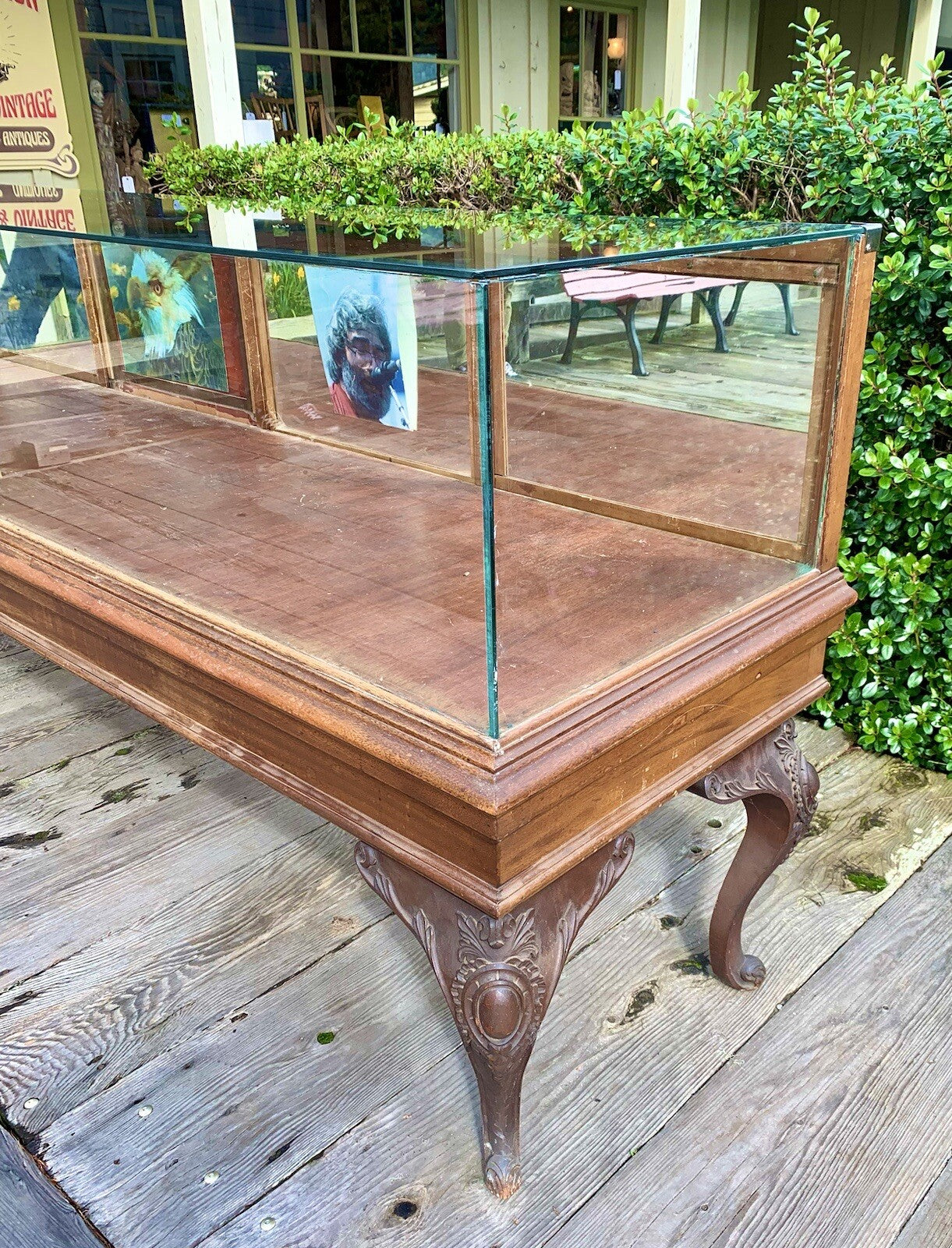 Rare Antique Weber Display Mercantile Jewelry Display Curio Showcase 100”