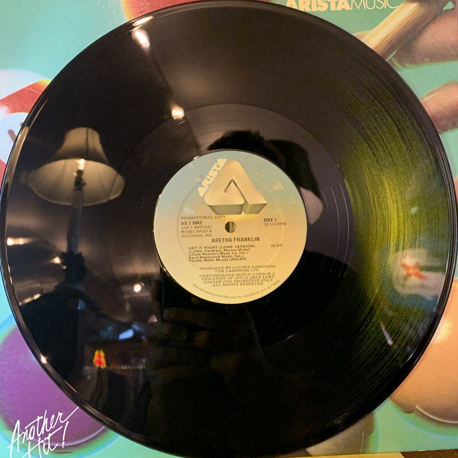 Aretha Franklin ‎– Get It Right (Long Version) - 12” Promo - NM(M-)