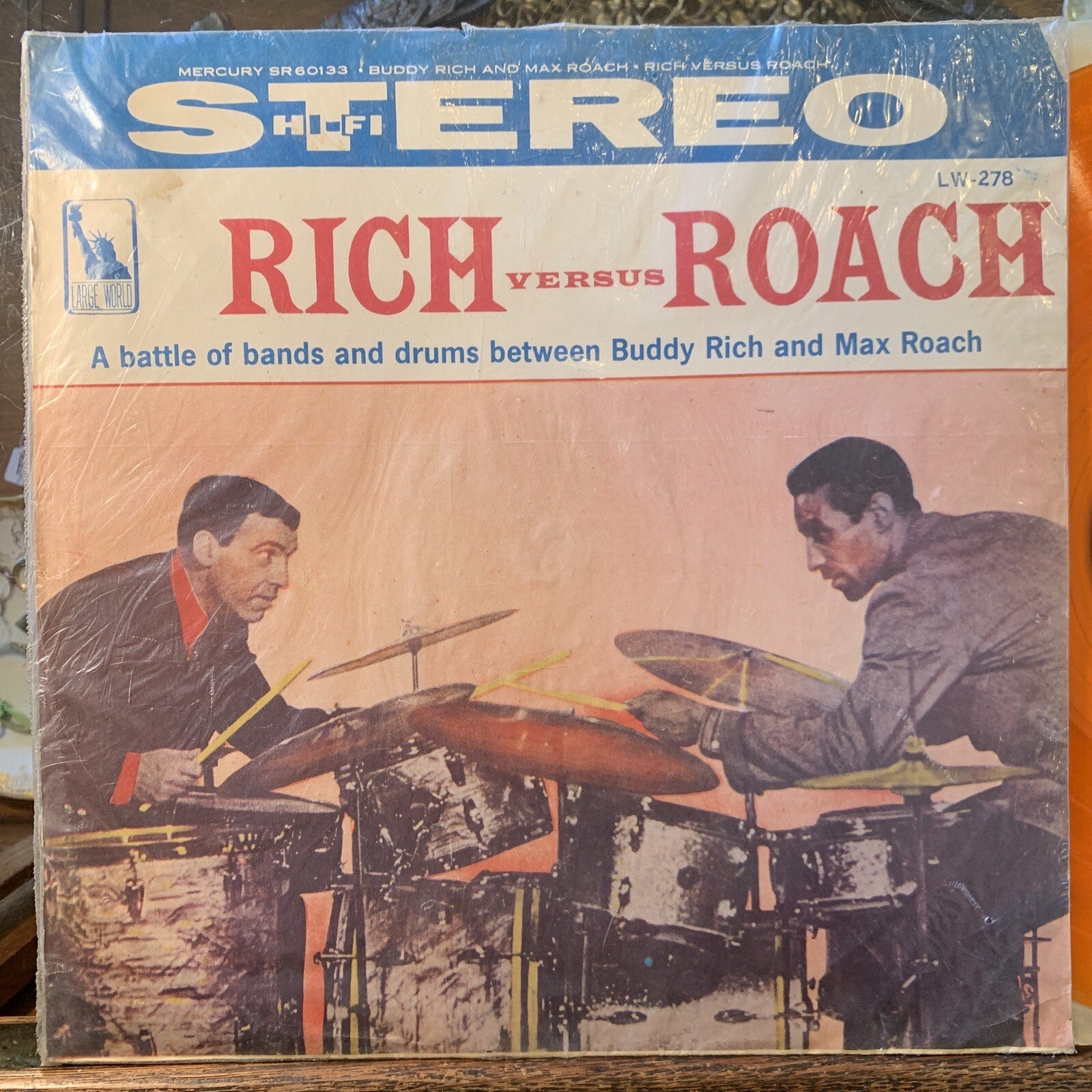 RICH VERSUS ROACH - Rare Orange Vinyl - Taiwan Import  - BUDDY MILES MAX ROACH