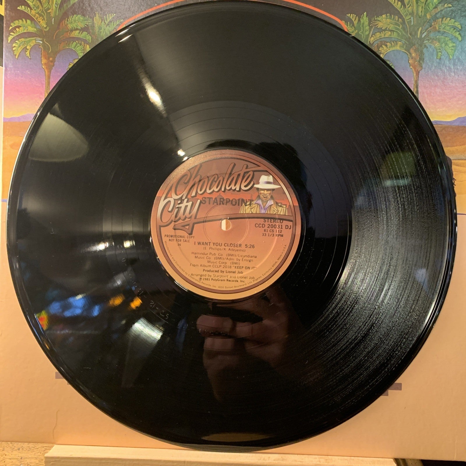 Starpoint – I Want You Closer - Chocolate City – CCD 20031 DJ - 12” Promo NM+