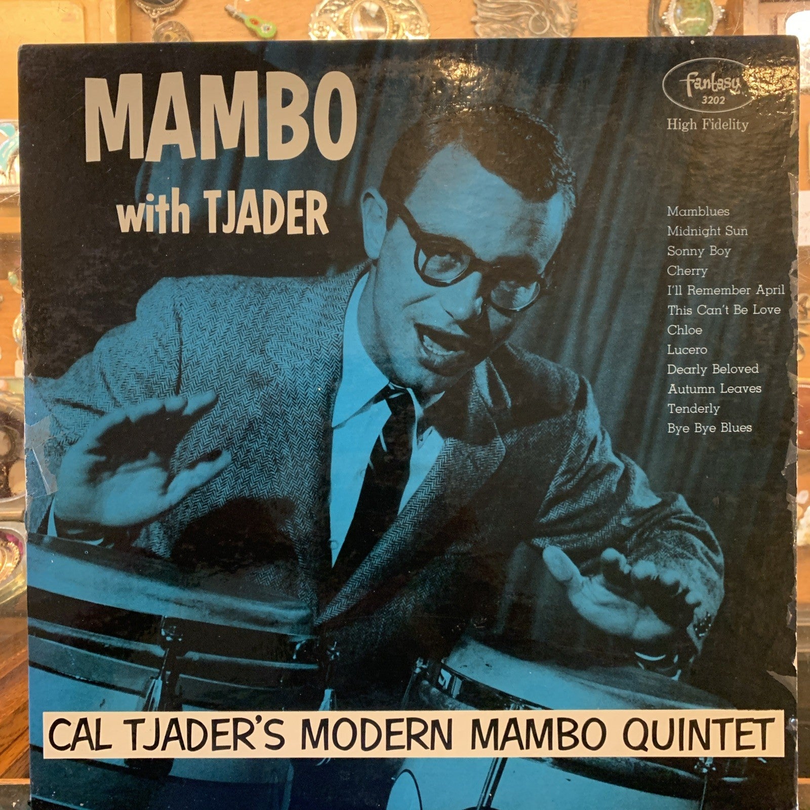 Cal Trader Vinyl Lot - Mambo With Tjader 1955 Mono Red Disc - Cal Tjader Quartet