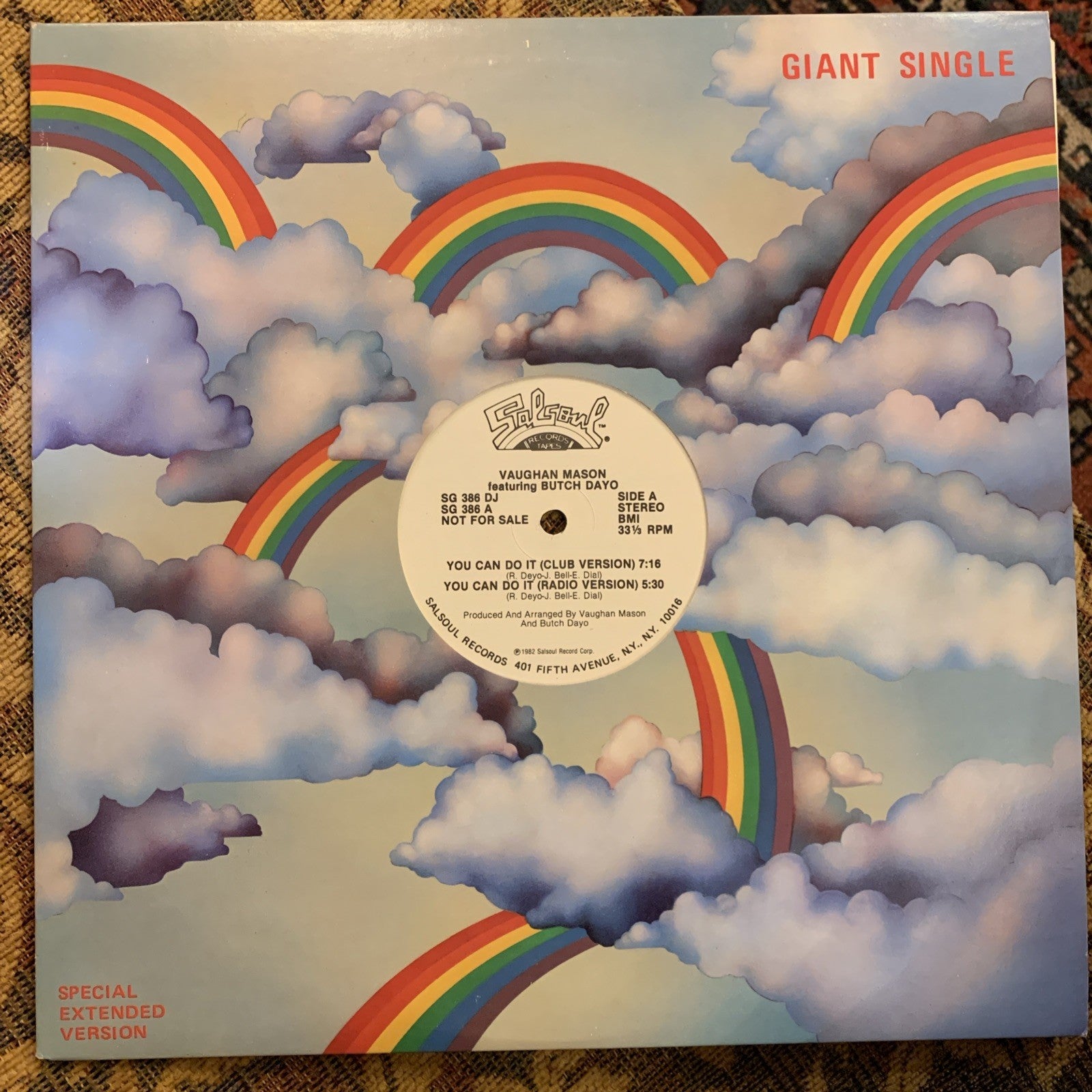Vaughan Mason Featuring Butch Dayo – You Can Do It - Salsoul Records – Promo NM+