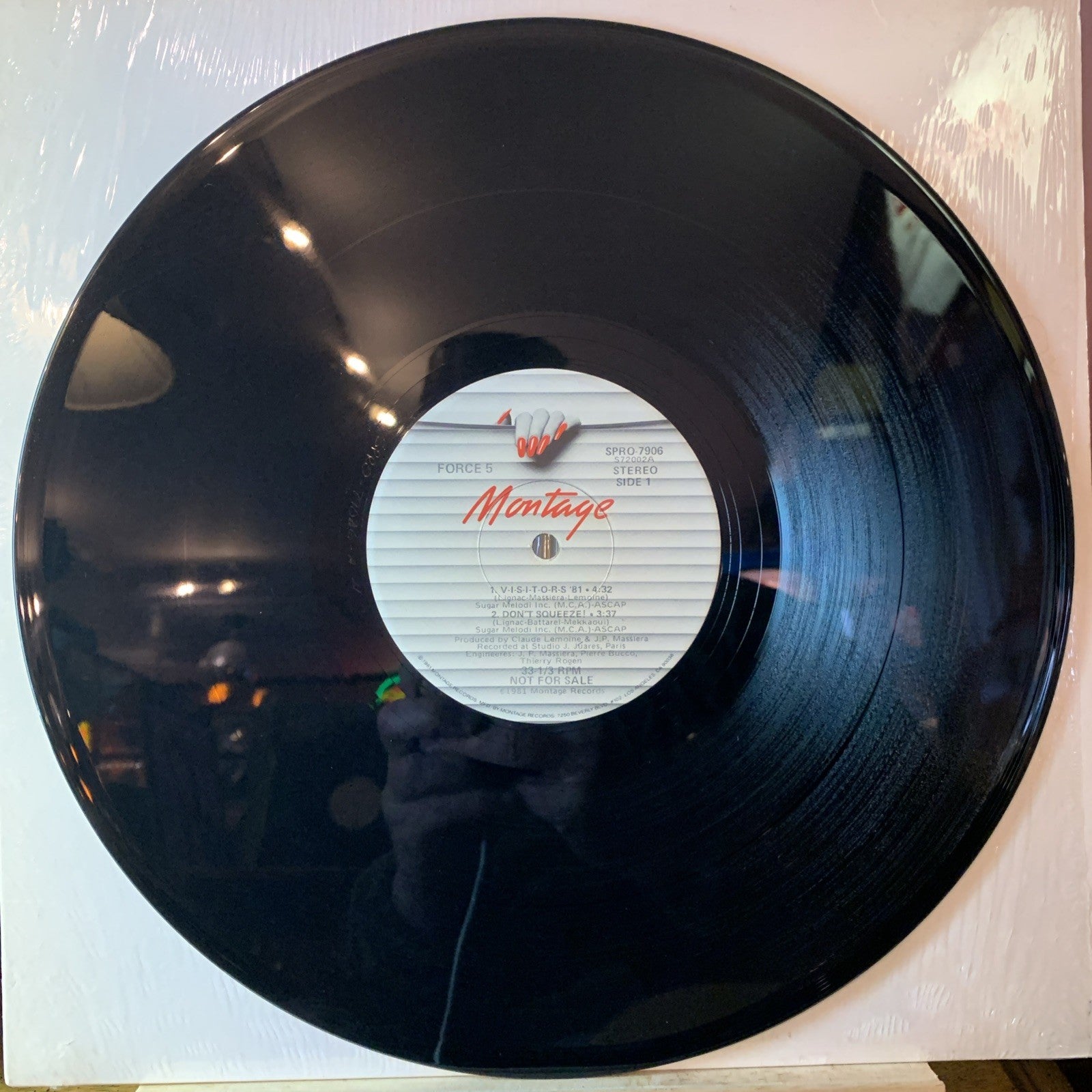 Force 5 – V-I-S-I-T-O-R-S '81 - Montage Records – SPRO-7906 - 12” Promo NM (M-)