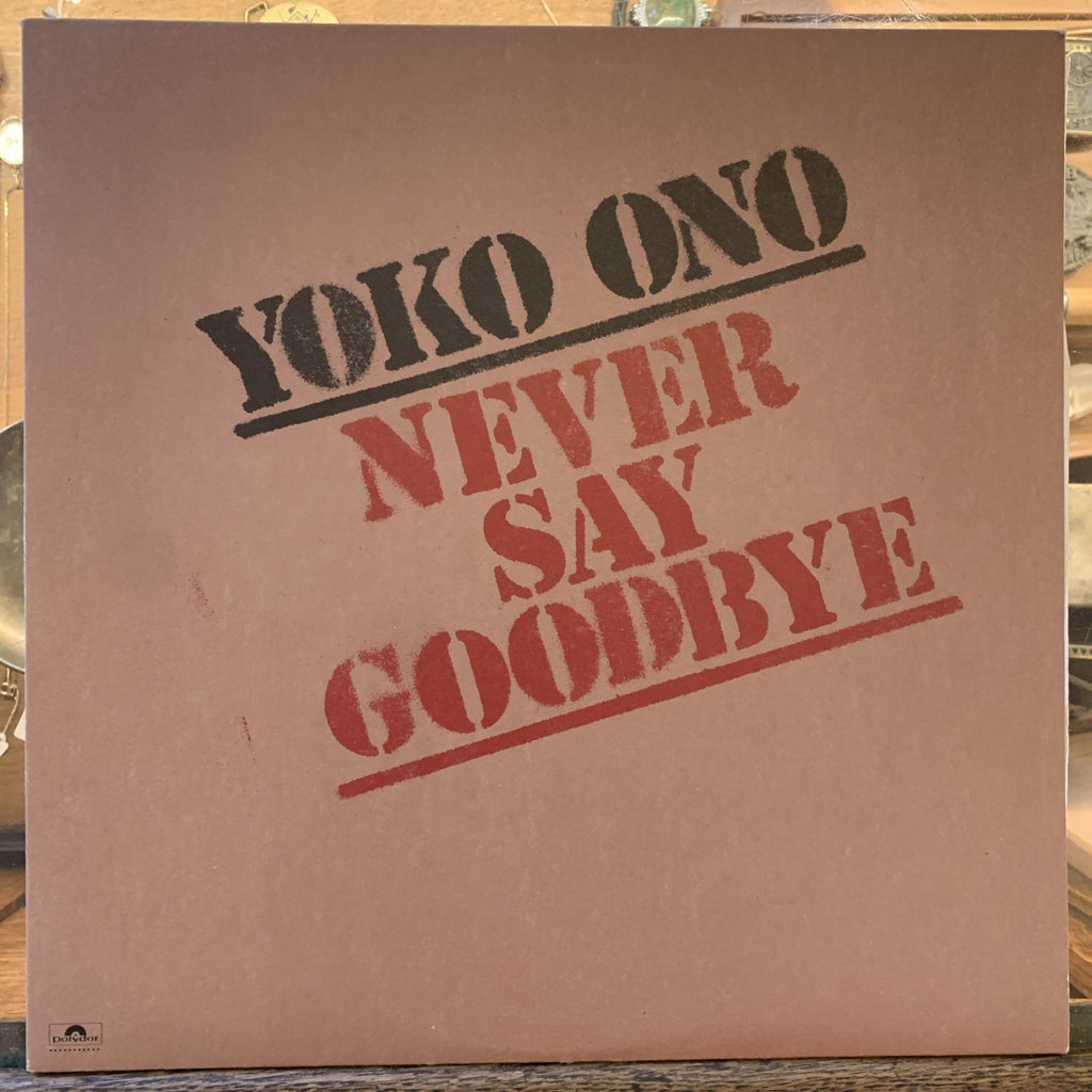 YOKO ONO  12" Walking On Thin Ice PROMO  w/ Lyrics - Never Say Goodbye PROM0