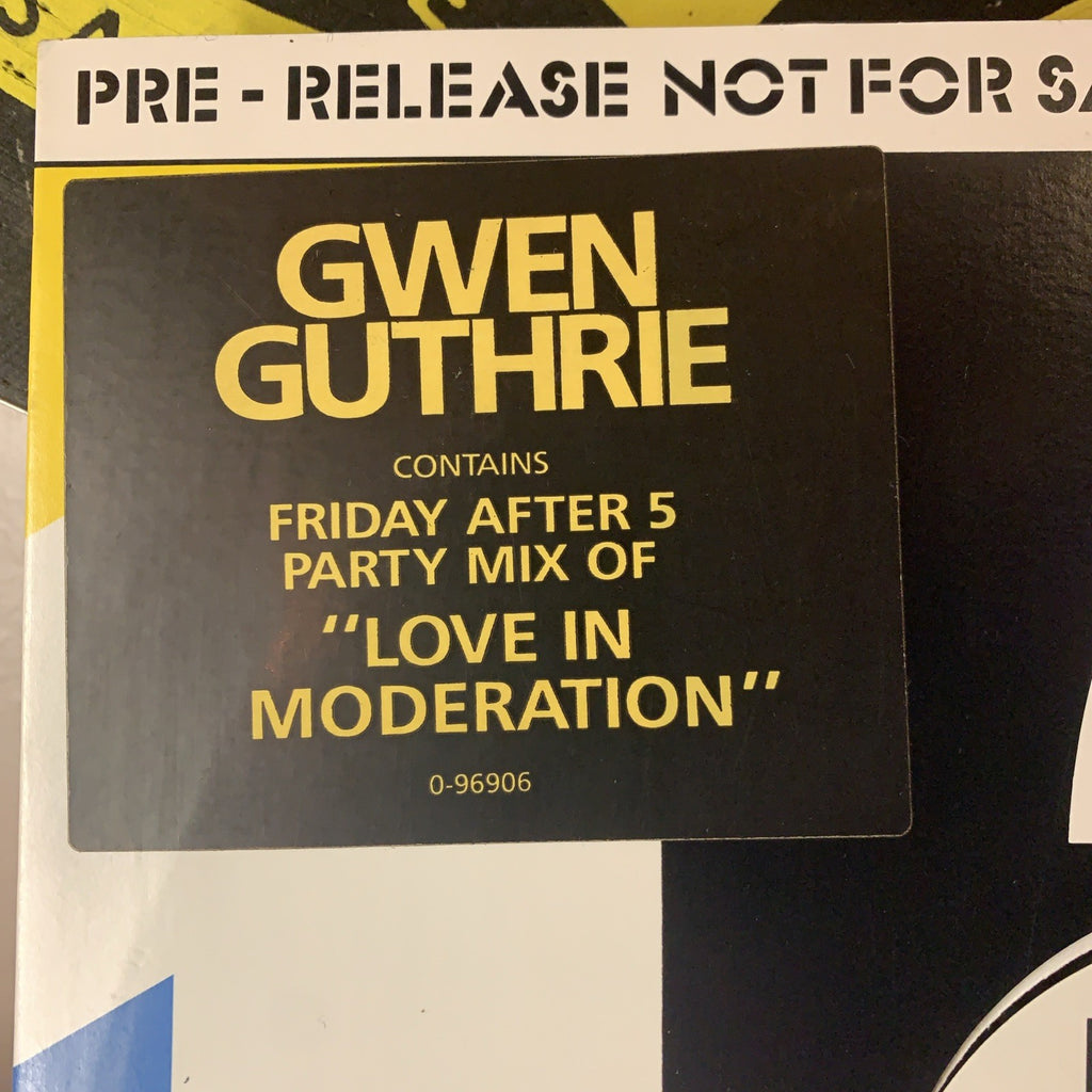 Gwen Guthrie – Love In Moderation - Island Records – DMD 796 - Promo - NM (M-)