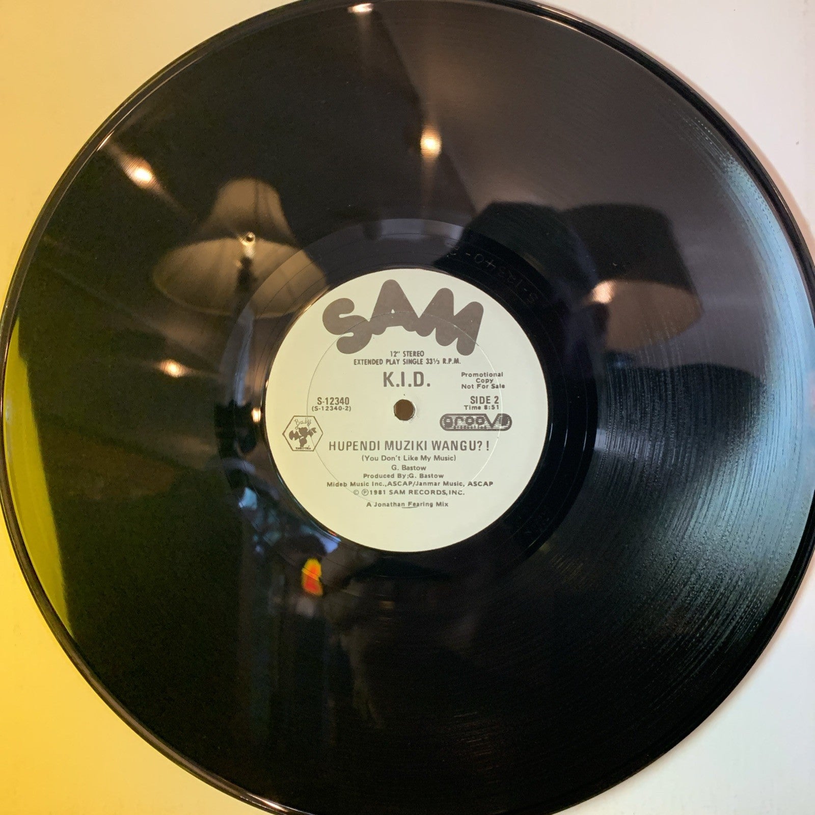K.I.D. – Hupendi Muziki Wangu? ! / It's Hot - Sam Records – 12” Promo - NM (M-)