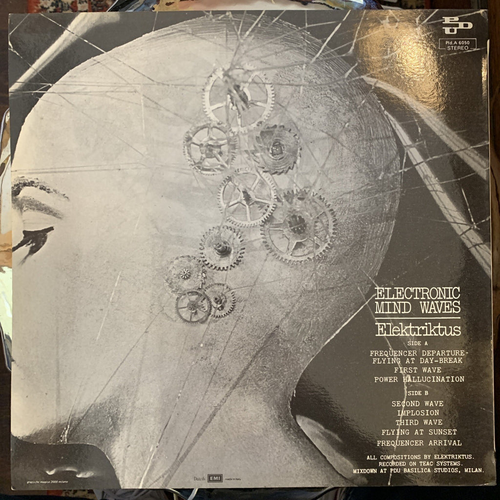 Elektriktus LP - Electronic Mind Waves - Orig Italy 1976 NM! Laminated Cover