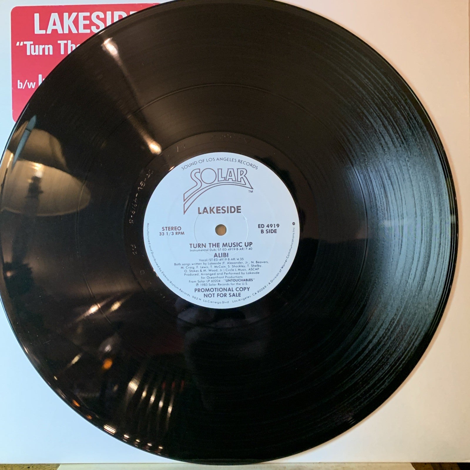 Lakeside – Turn The Music Up - Solar – ED-4919 - 12” Promo - Hype - NM (M-)