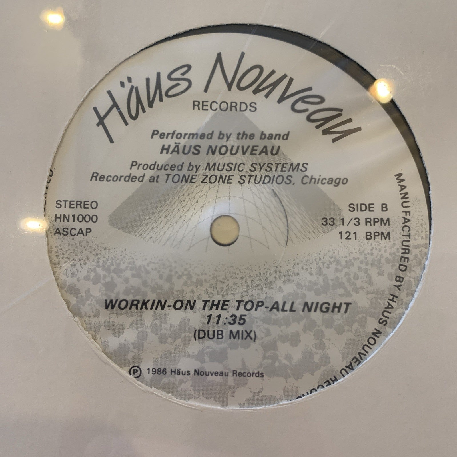 Häus Nouveau – Workin / On The Top (1.21 Gigawatts) / Jack It All Night / SEALED