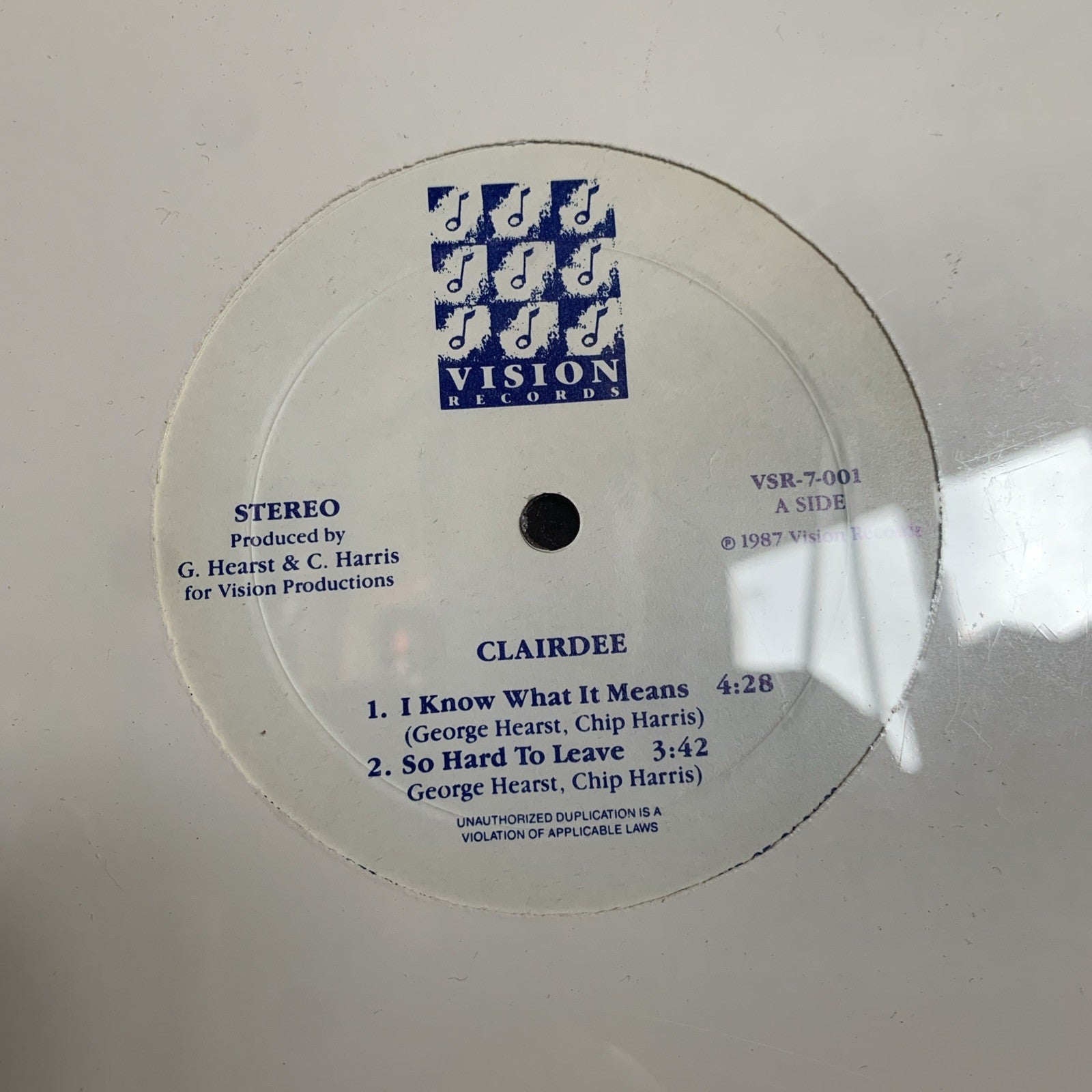Clairdee – I Know What It Means - Vision Records – VSR-7-002 - MINT SEALED