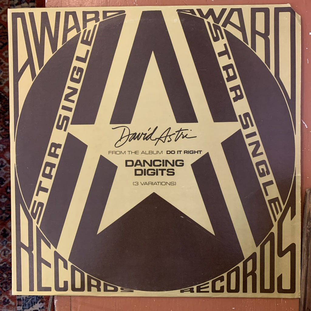 David Astri ‎– Dancing Digits -  Award Records ‎– DA 2510 - 12” Single - NM+