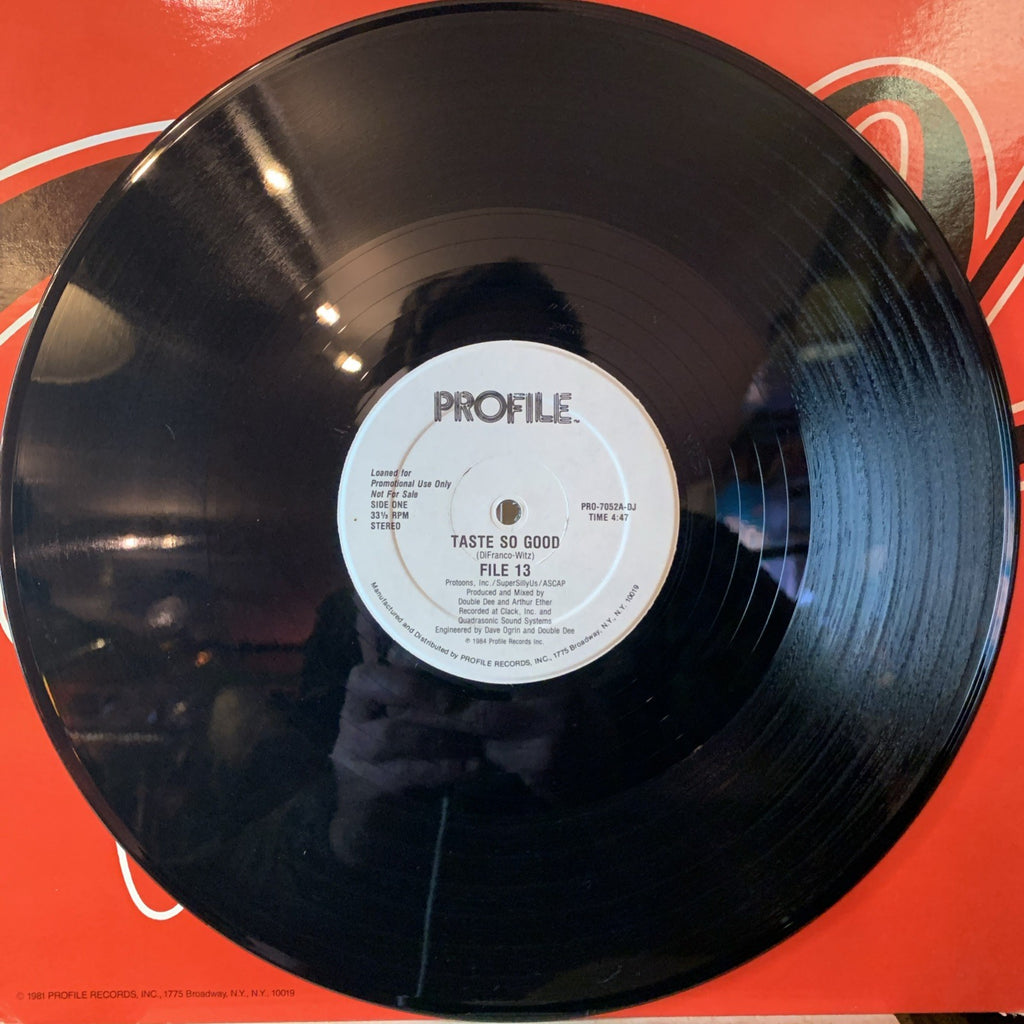 File 13 – Taste So Good - Profile Records – PRO-7052 DJ - 12” Promo - NM (M-)