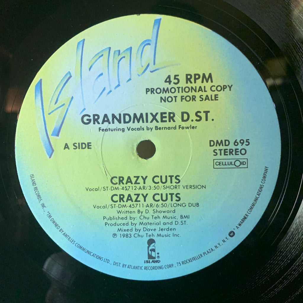 Grandmixer D. ST. – Crazy Cuts - Island Records – DMD 695 - 12” Promo - NM (M-)