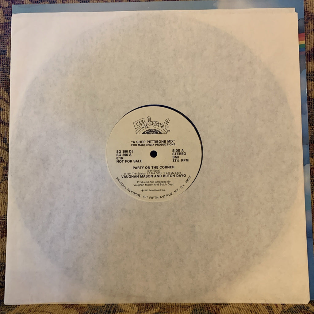 Vaughan Mason And Butch Dayo ‎– Party On The Corner - Salsoul - 12” Promo - NM+