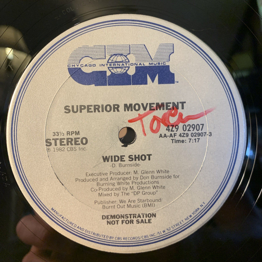 Superior Movement – Wide Shot - Chycago International Music - 12” Promo NM+
