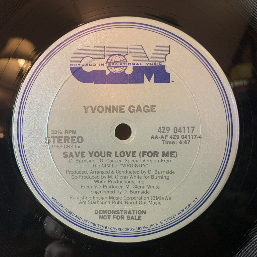 Yvonne Gage – Love's Gonna Pay You Back - Chycago International Music - NM (M-)