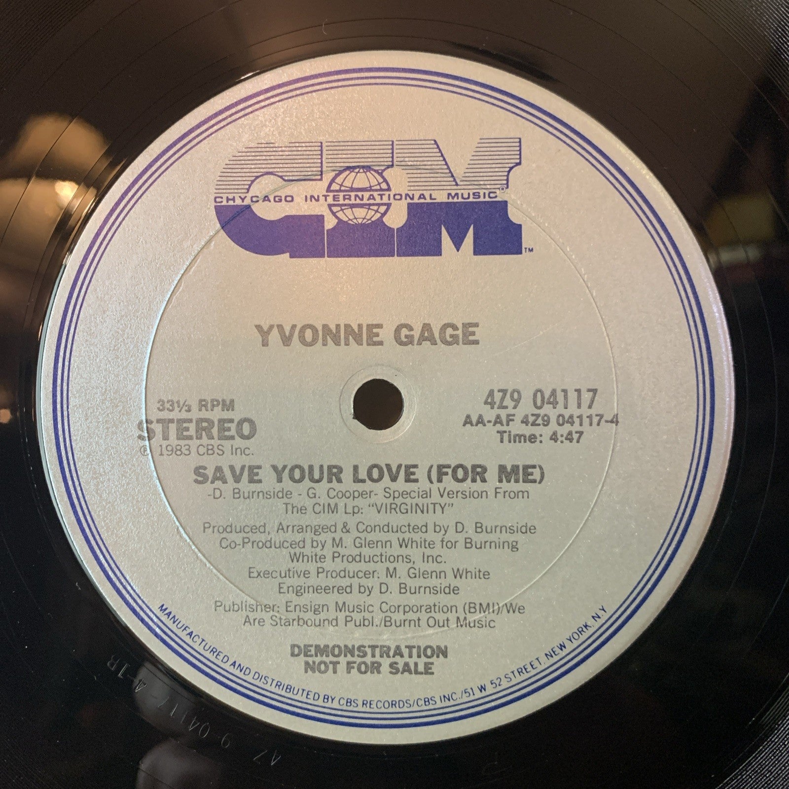Yvonne Gage – Love's Gonna Pay You Back - Chycago International Music - NM (M-)