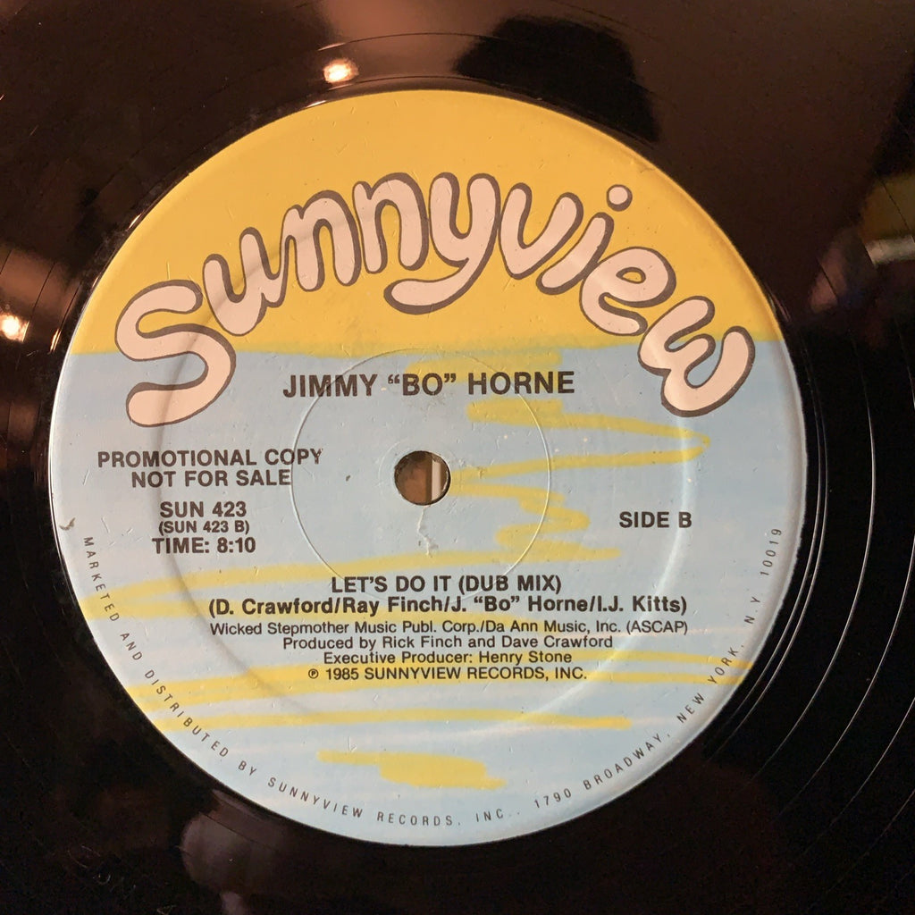 Jimmy "Bo" Horne – Let's Do It - Sunnyview – SUN 423 - 12” Promo - NM (M-)