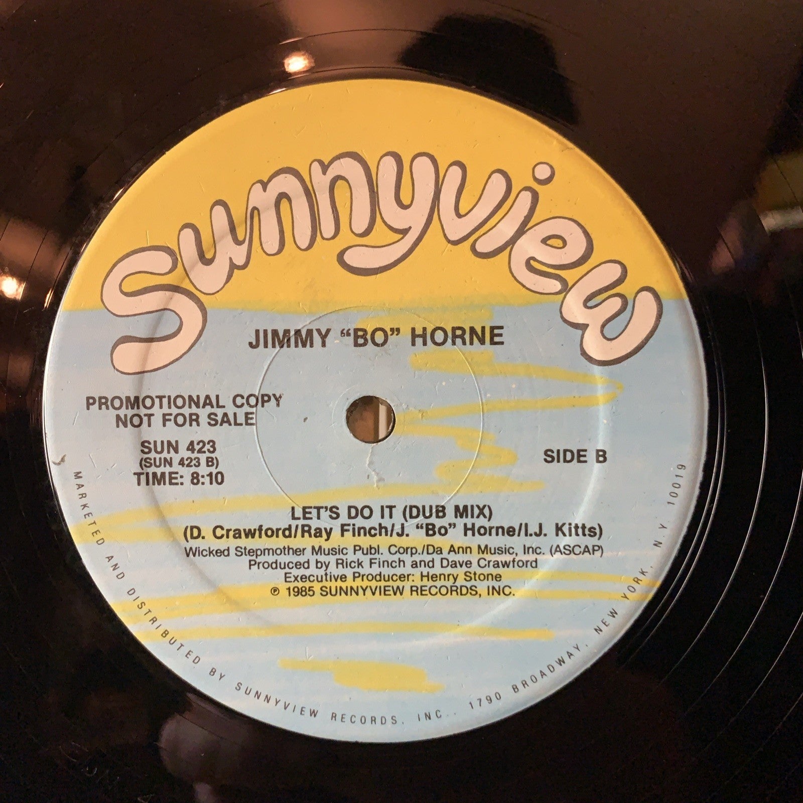 Jimmy "Bo" Horne – Let's Do It - Sunnyview – SUN 423 - 12” Promo - NM (M-)