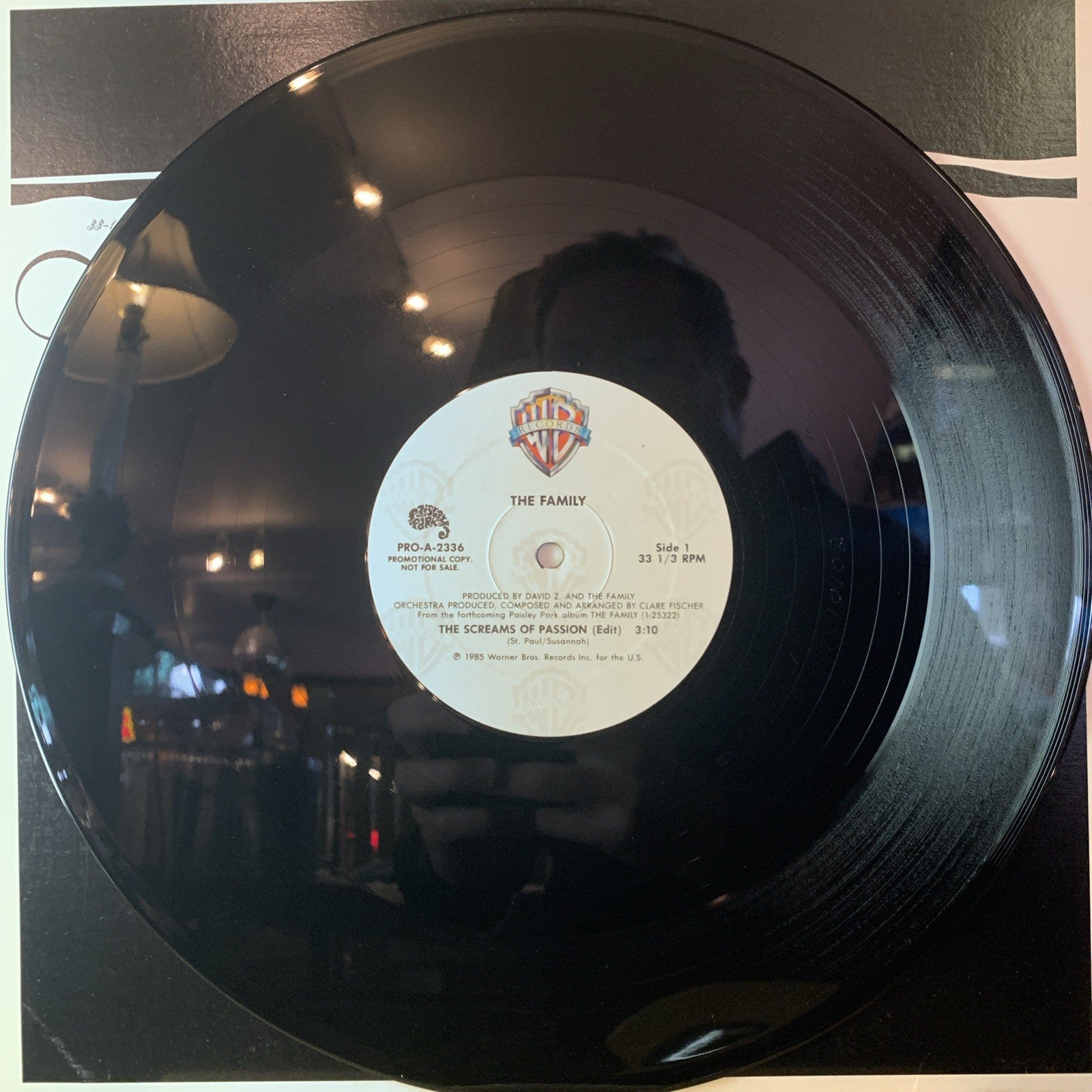 The Family – The Screams Of Passion - Paisley Park – PRO-A-2336 - 12” Promo - NM