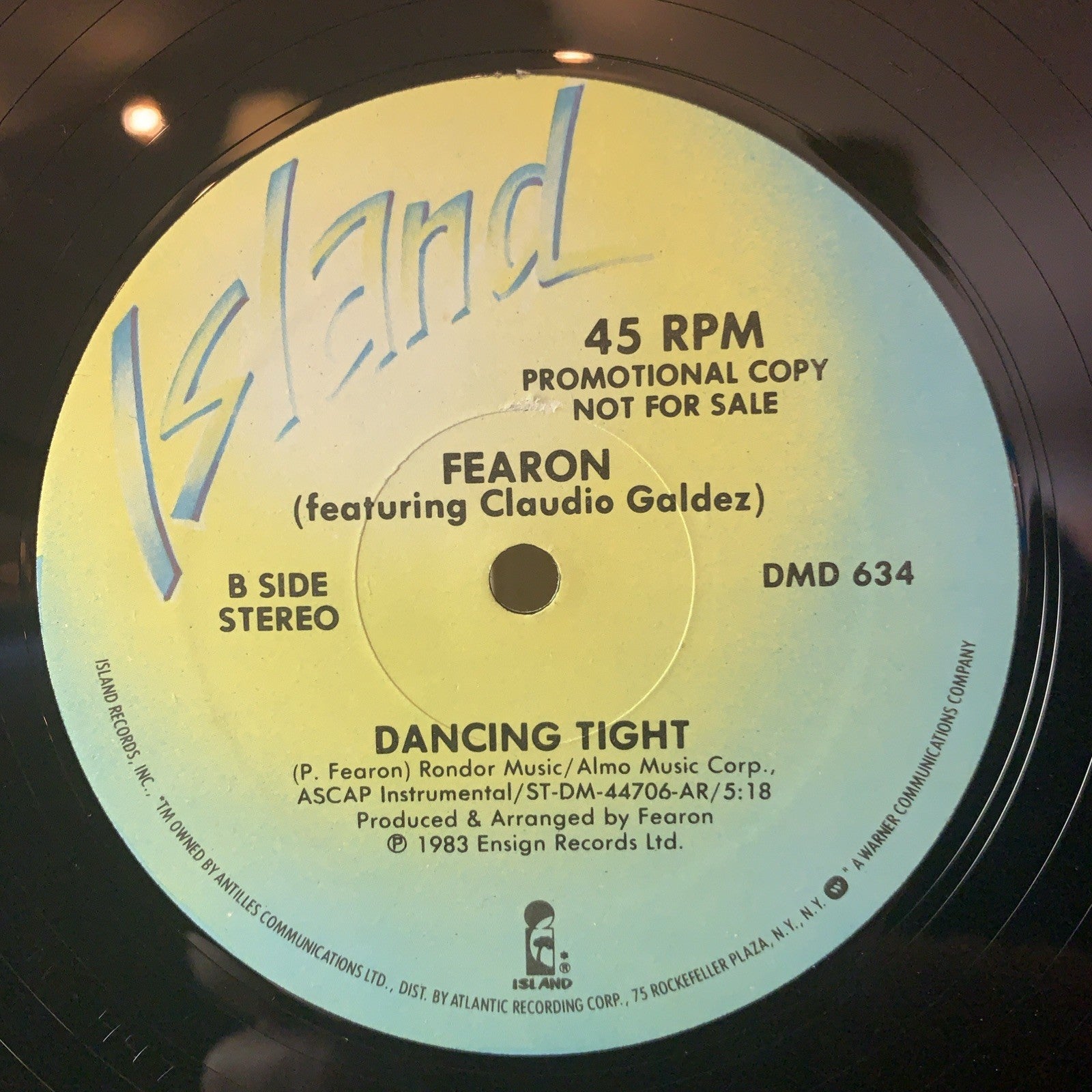 Fearon – Dancing Tight - Island Records – DMD 634 - 12” Promo - NM(M-)