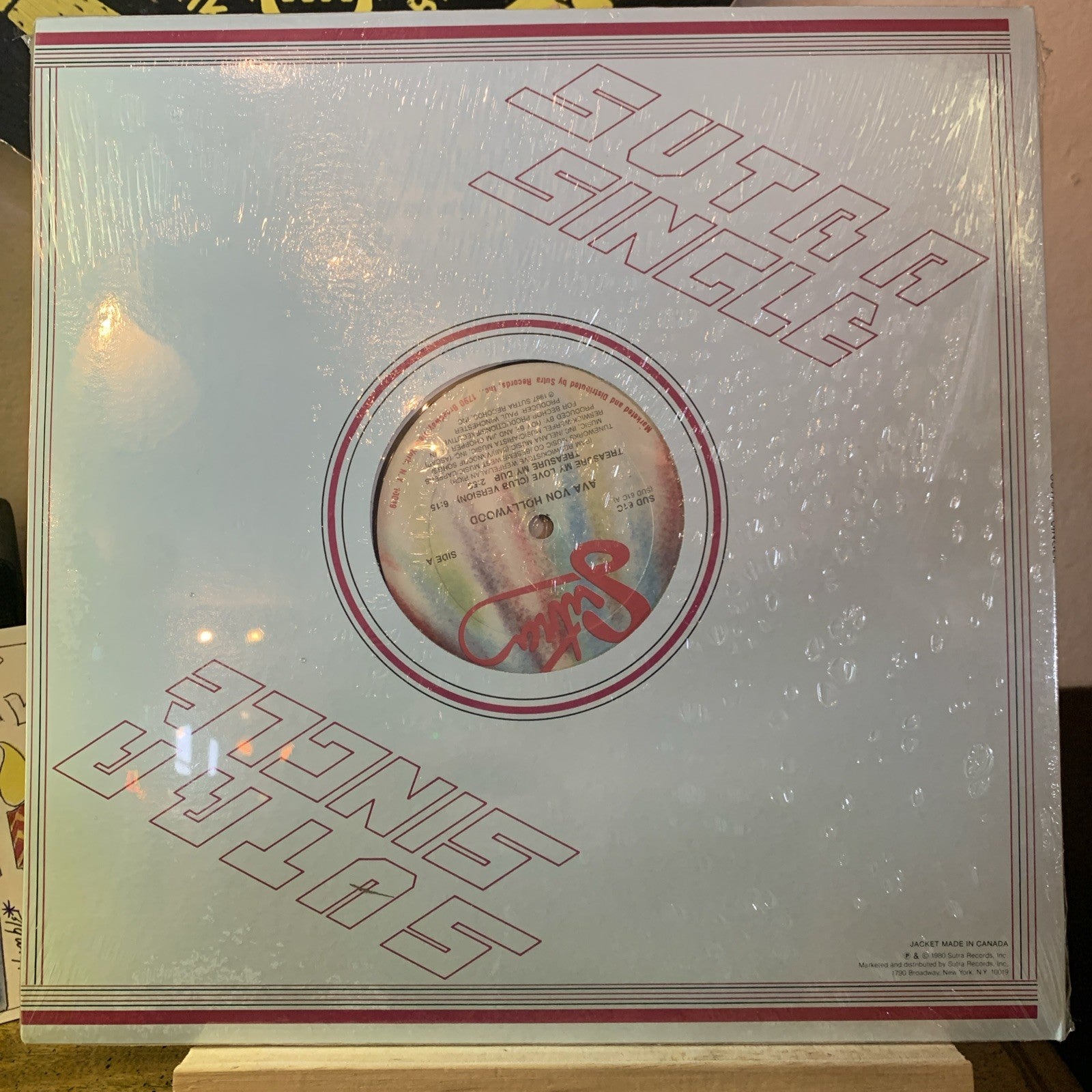 Ava Von Hollywood ‎– Treasure My Love -  Sutra Records ‎– SUD 61C - SEALED COPY