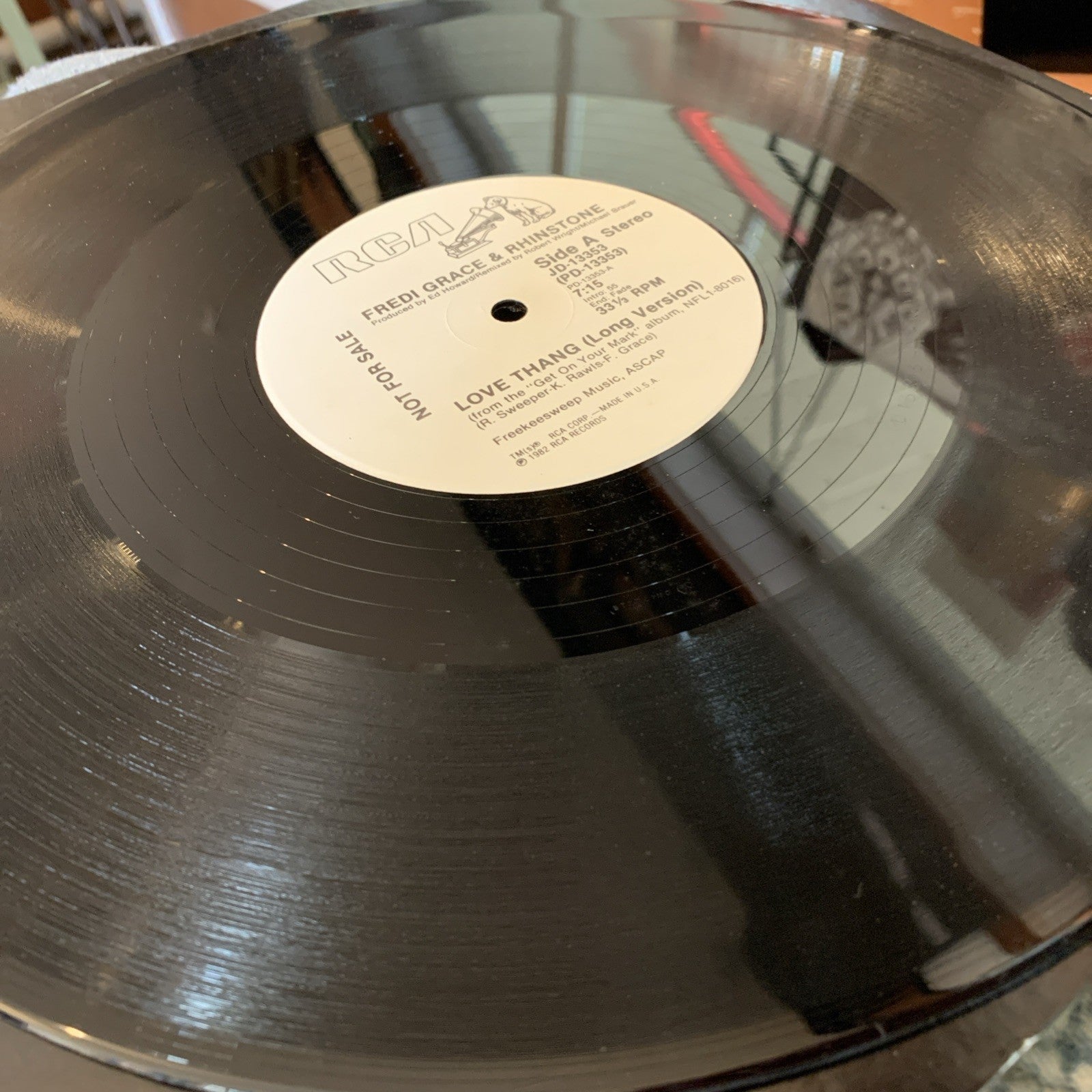 Fredi Grace & Rhinstone – Love Thang - RCA – JD-13353 - PROMO - NEAR MINT+