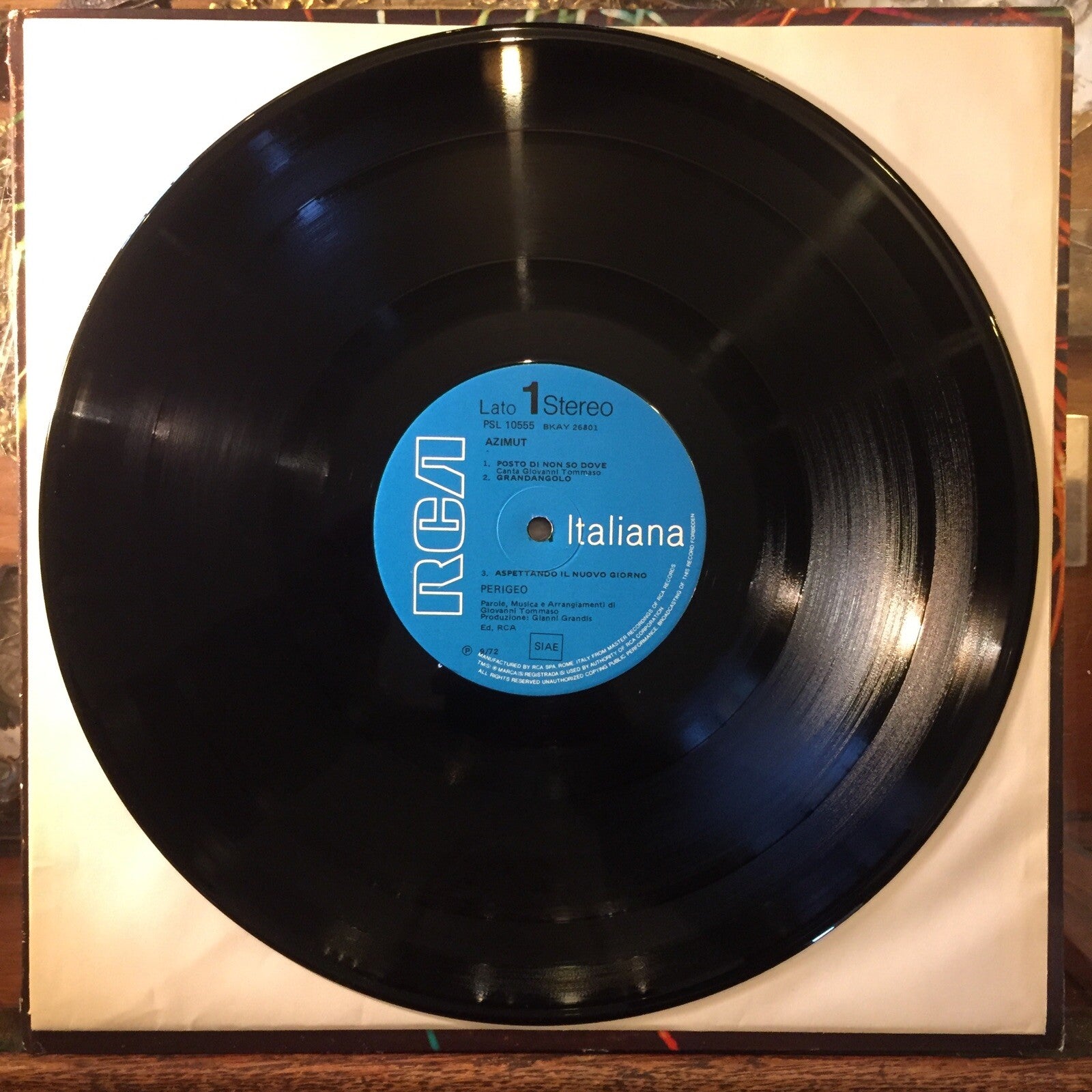 PERIGEO Azimut LP 1972 ITALY NEAR MINT- First Pressing Psych Prog Jazz