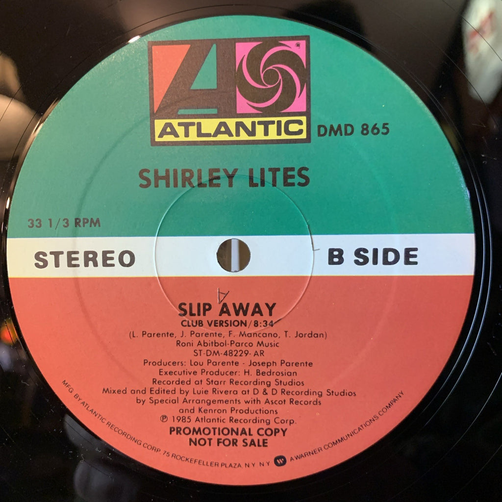 Shirley Lites – Slip Away - Atlantic – DMD 865 - 12” Promo - NM (M-)