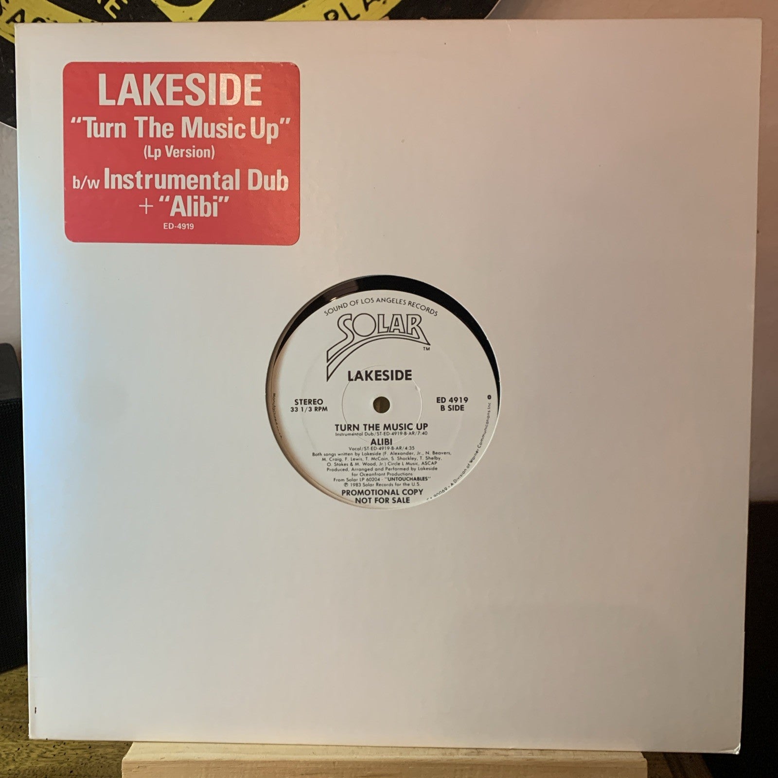 Lakeside – Turn The Music Up - Solar – ED-4919 - 12” Promo - Hype - NM (M-)